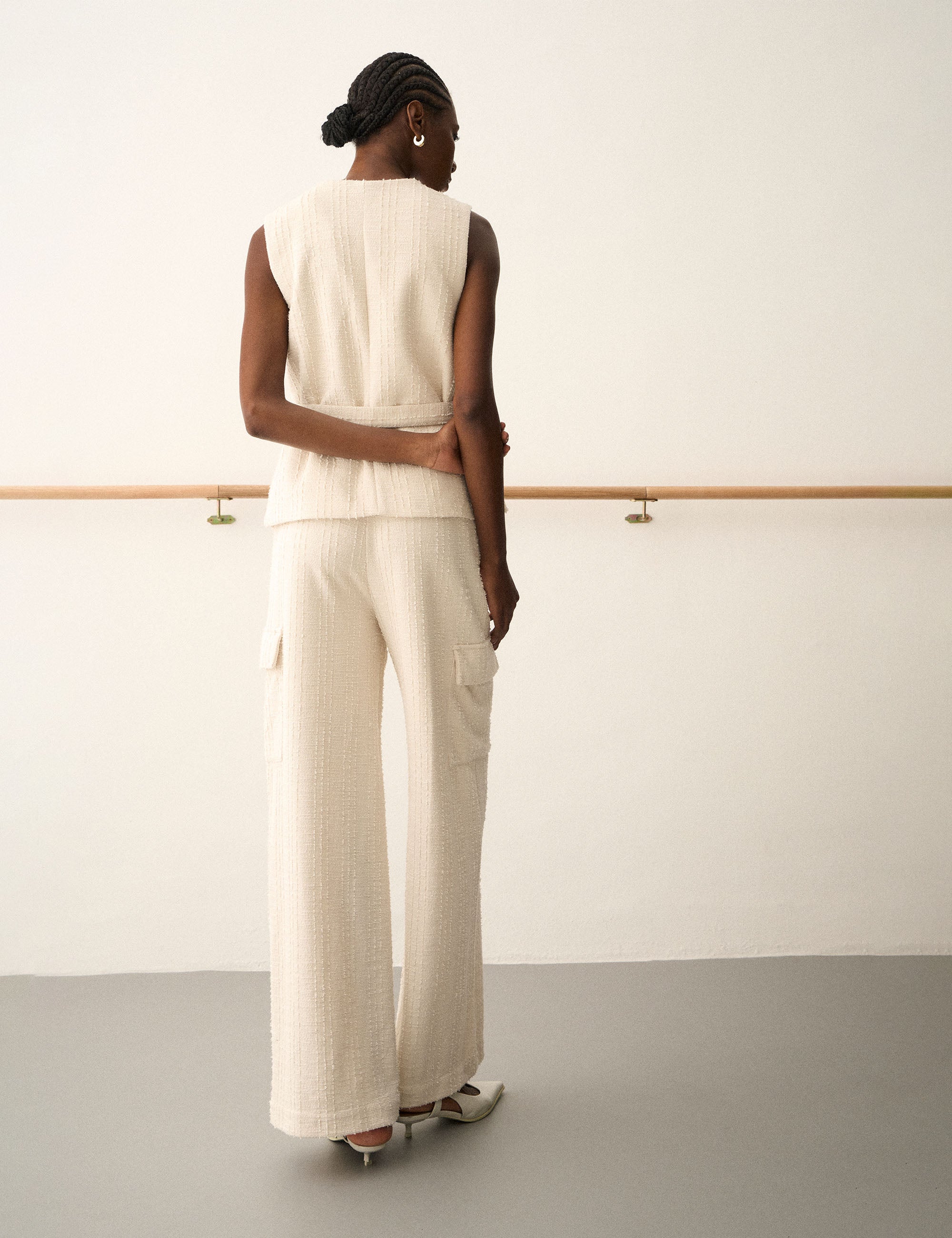 Colete Margot Bouclé Off White