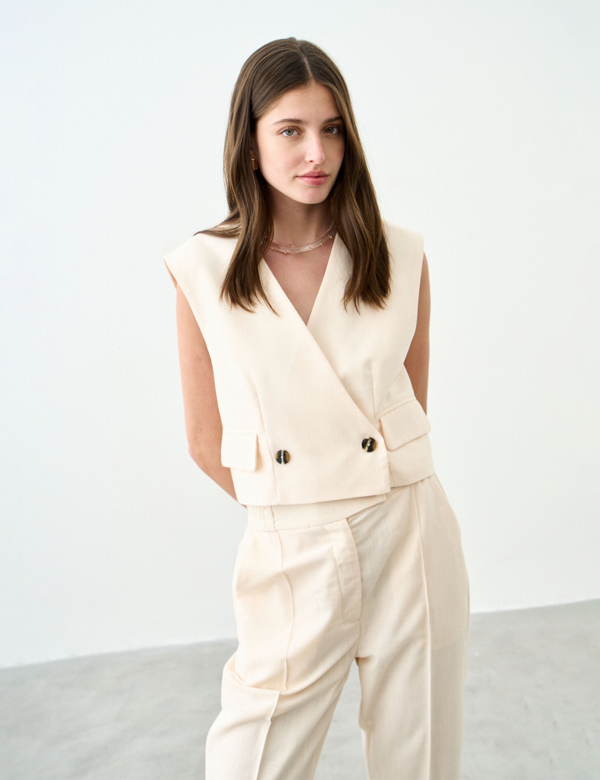 Colete Positano Alfaiataria Manteiga