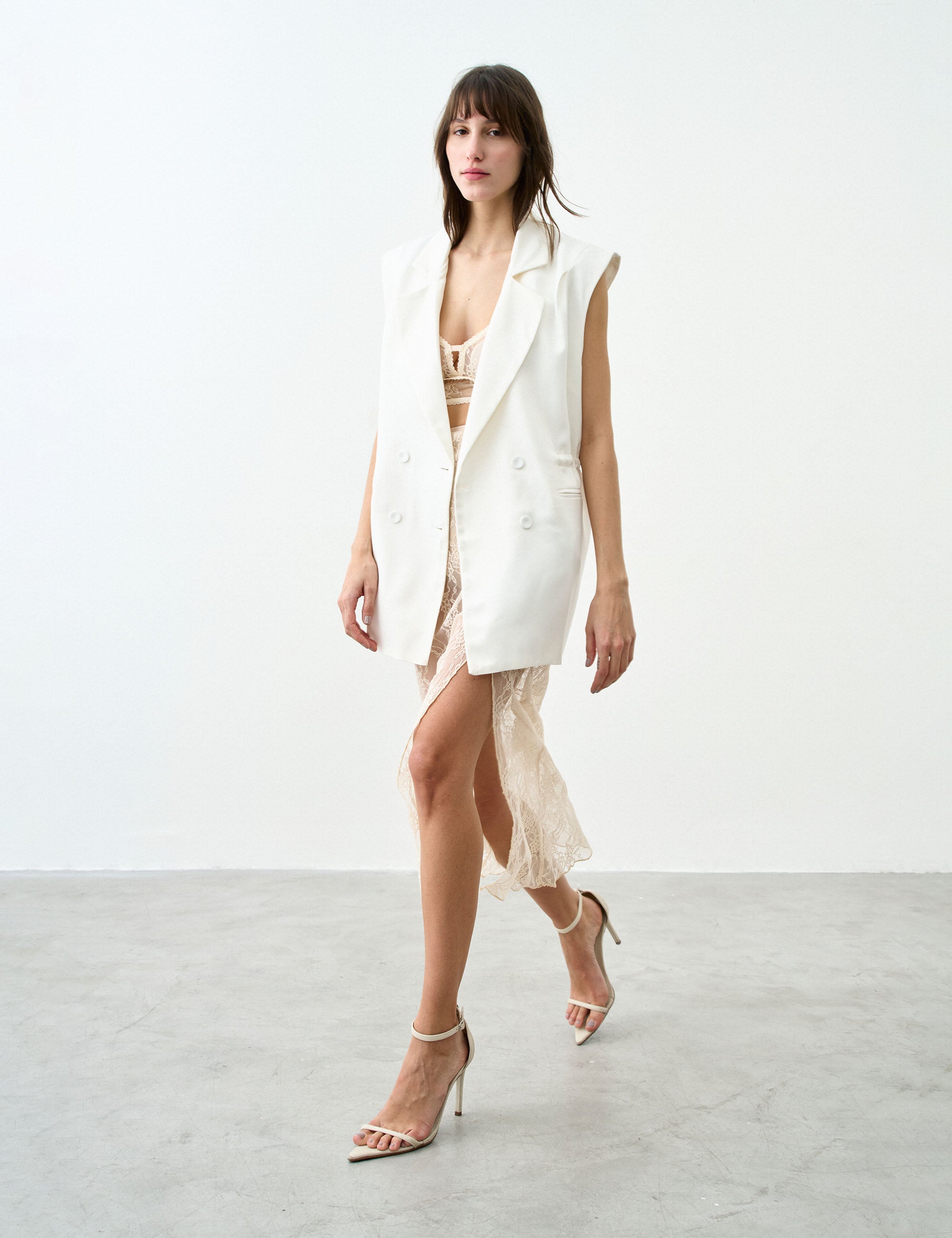 Colete Soleil Alfaiataria Off White