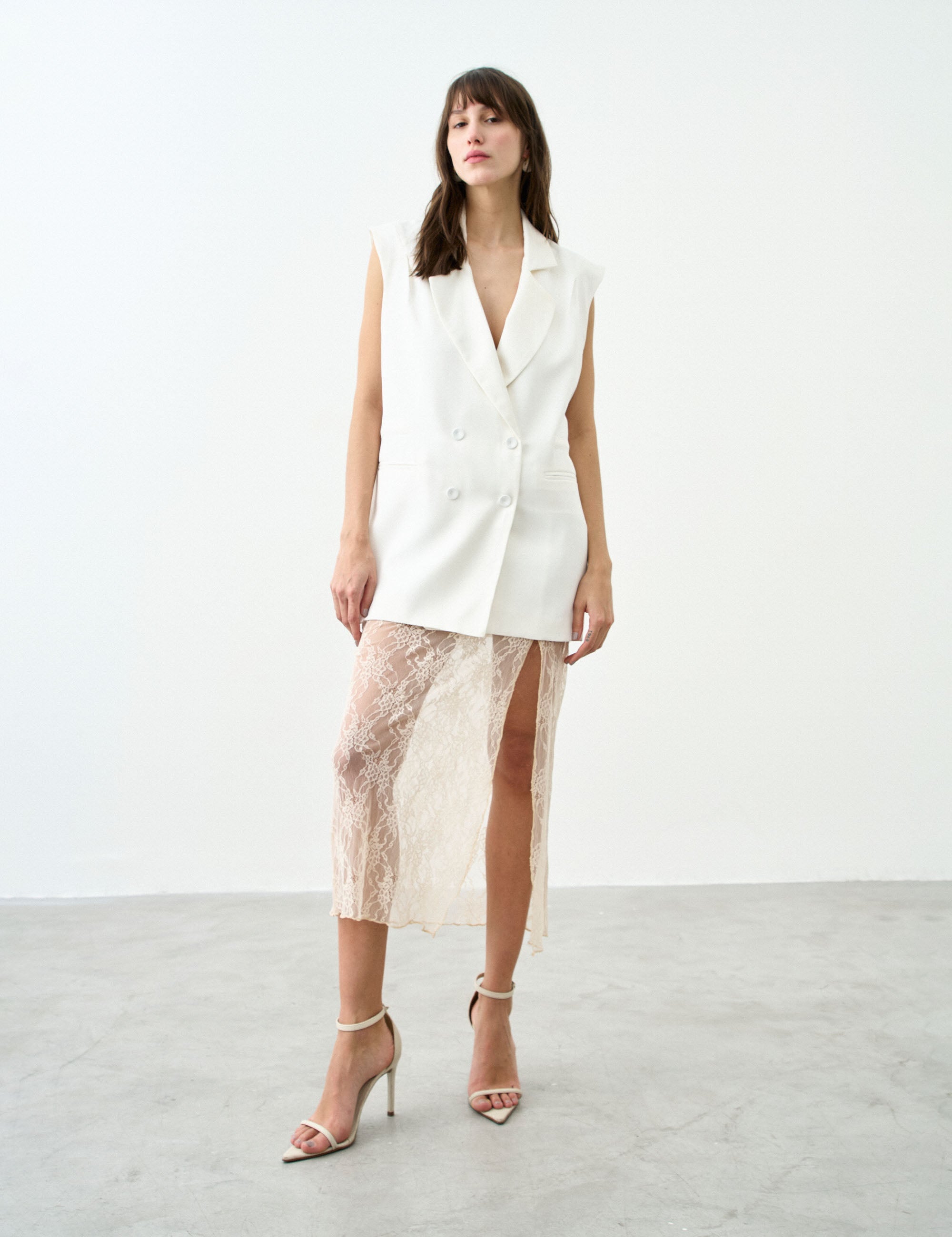 Colete Soleil Alfaiataria Off White