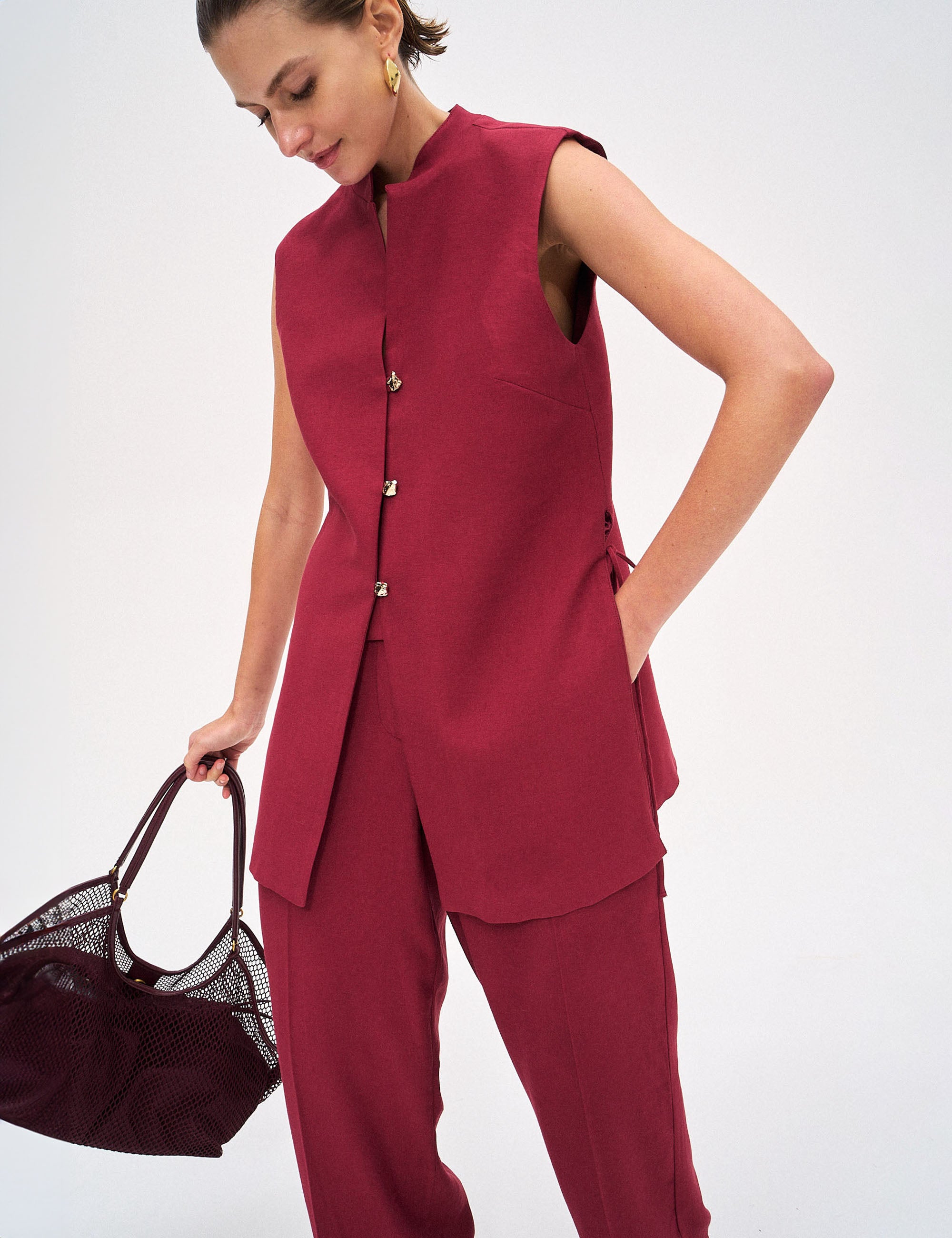 Colete Sthefanie Viscose Caménère