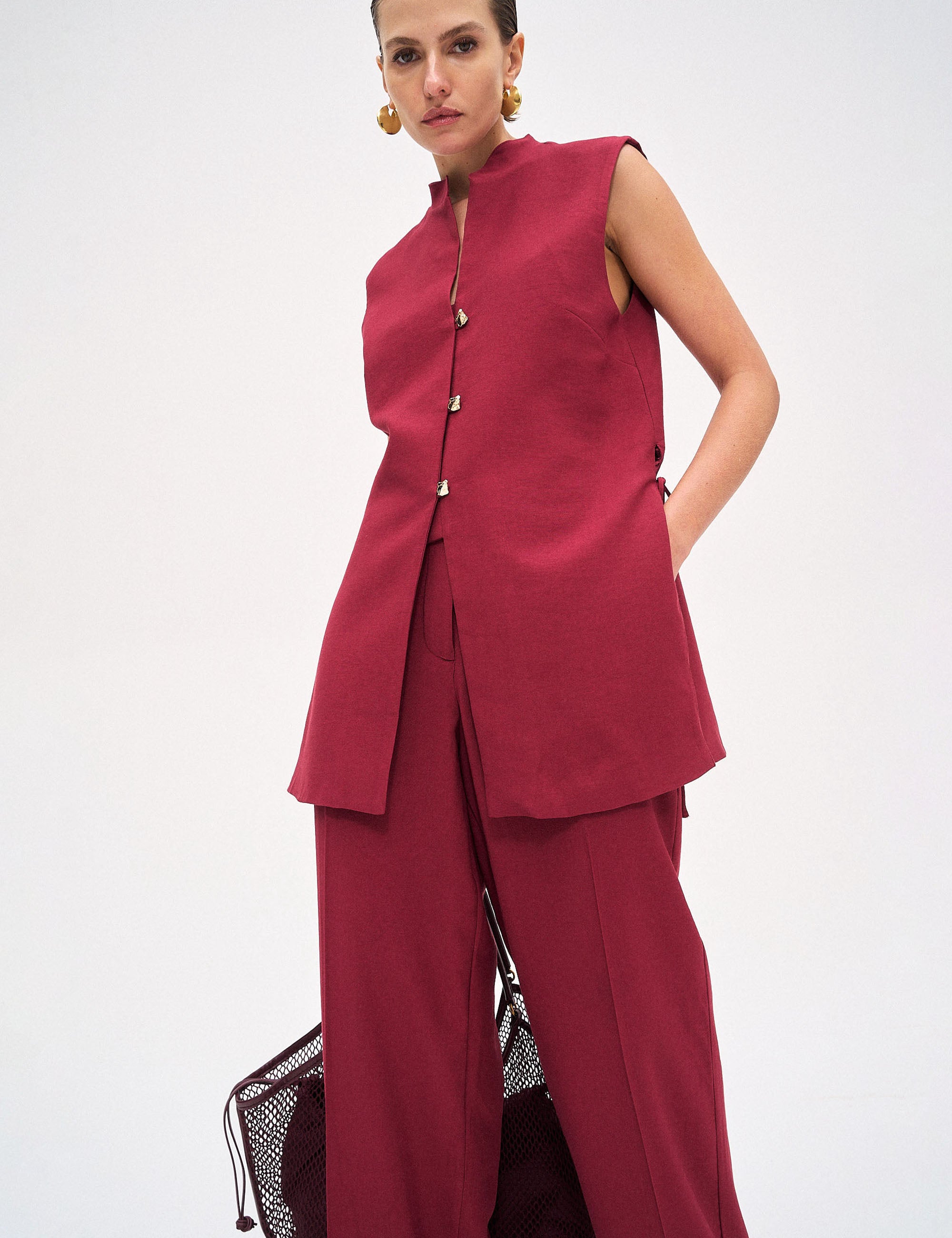 Colete Sthefanie Viscose Caménère