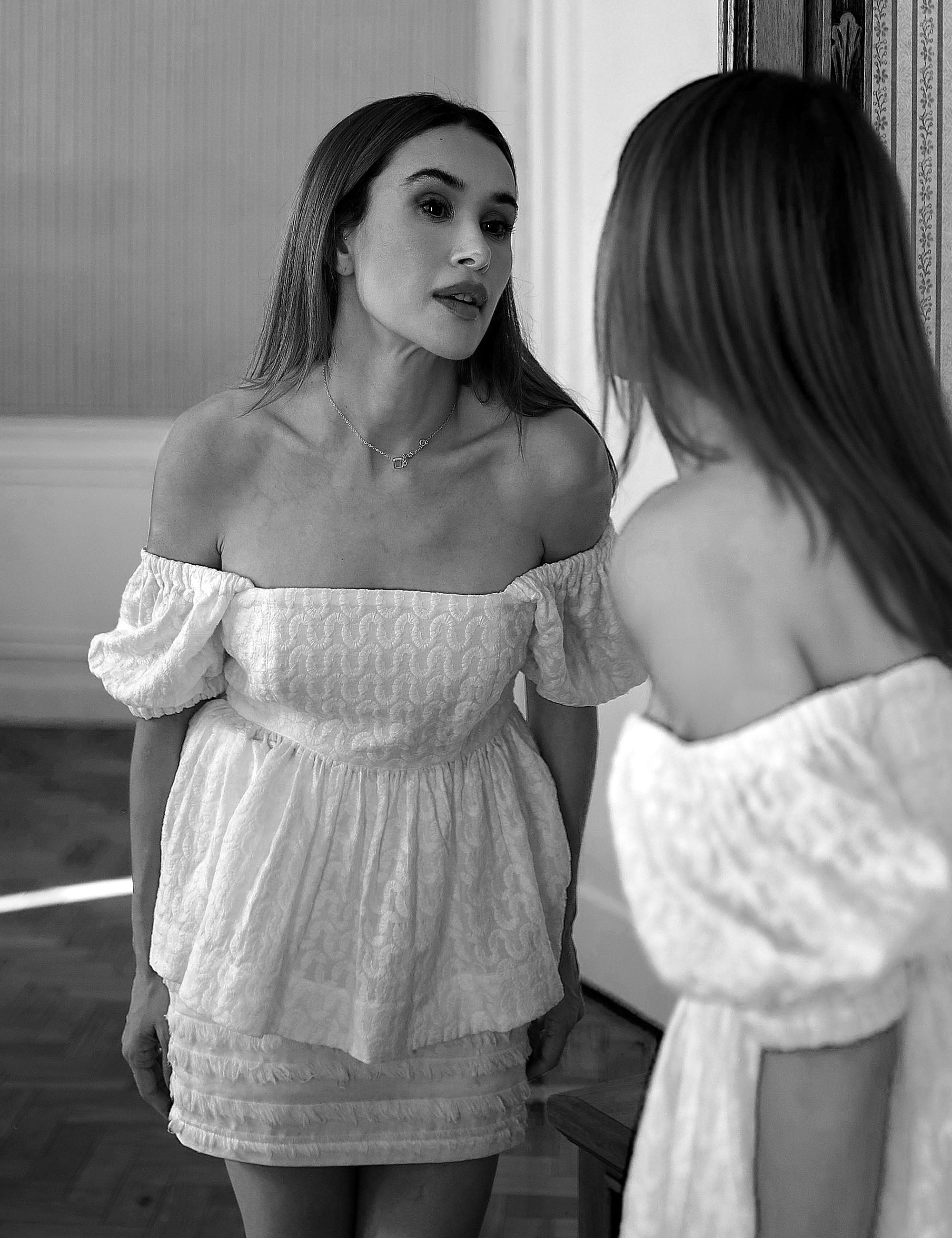 Saia Poppy Algodão Off White