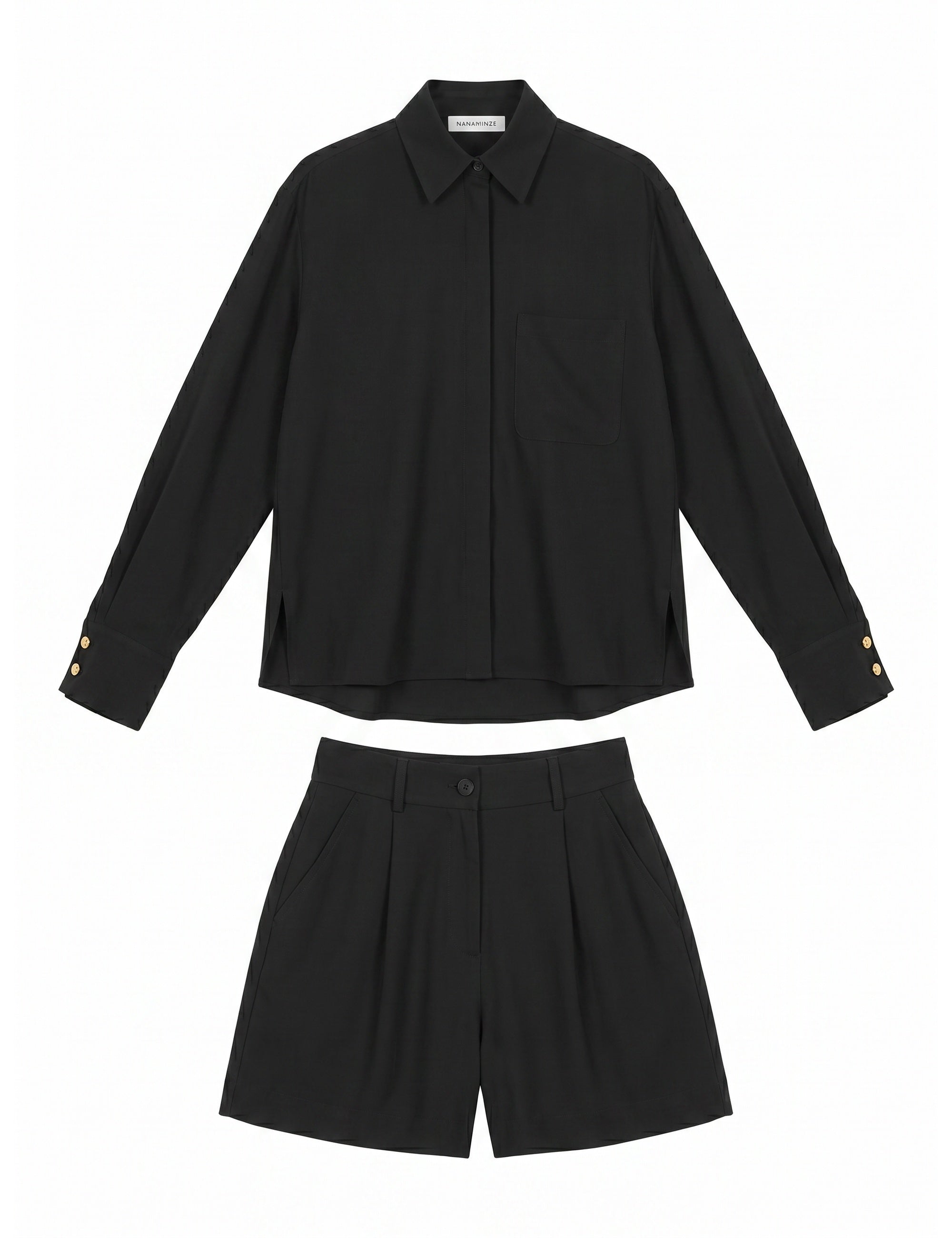 Conjunto Silvia Natural Preto