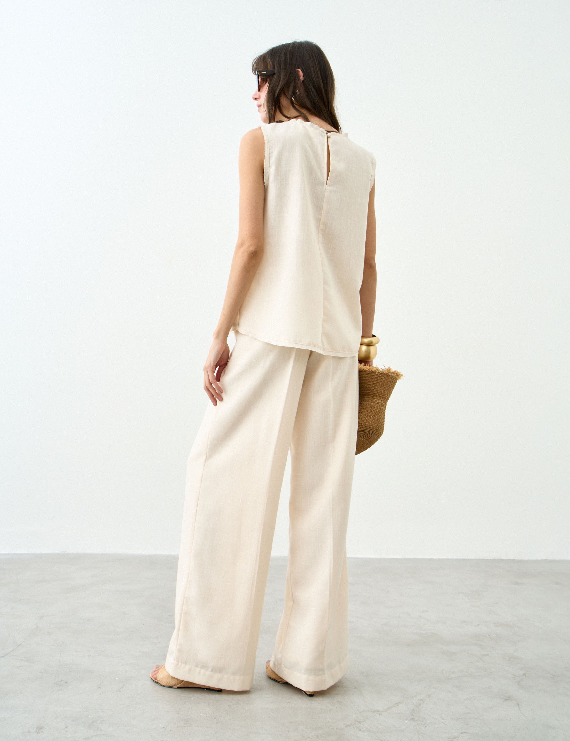 Calça Agatha Natural Manteiga