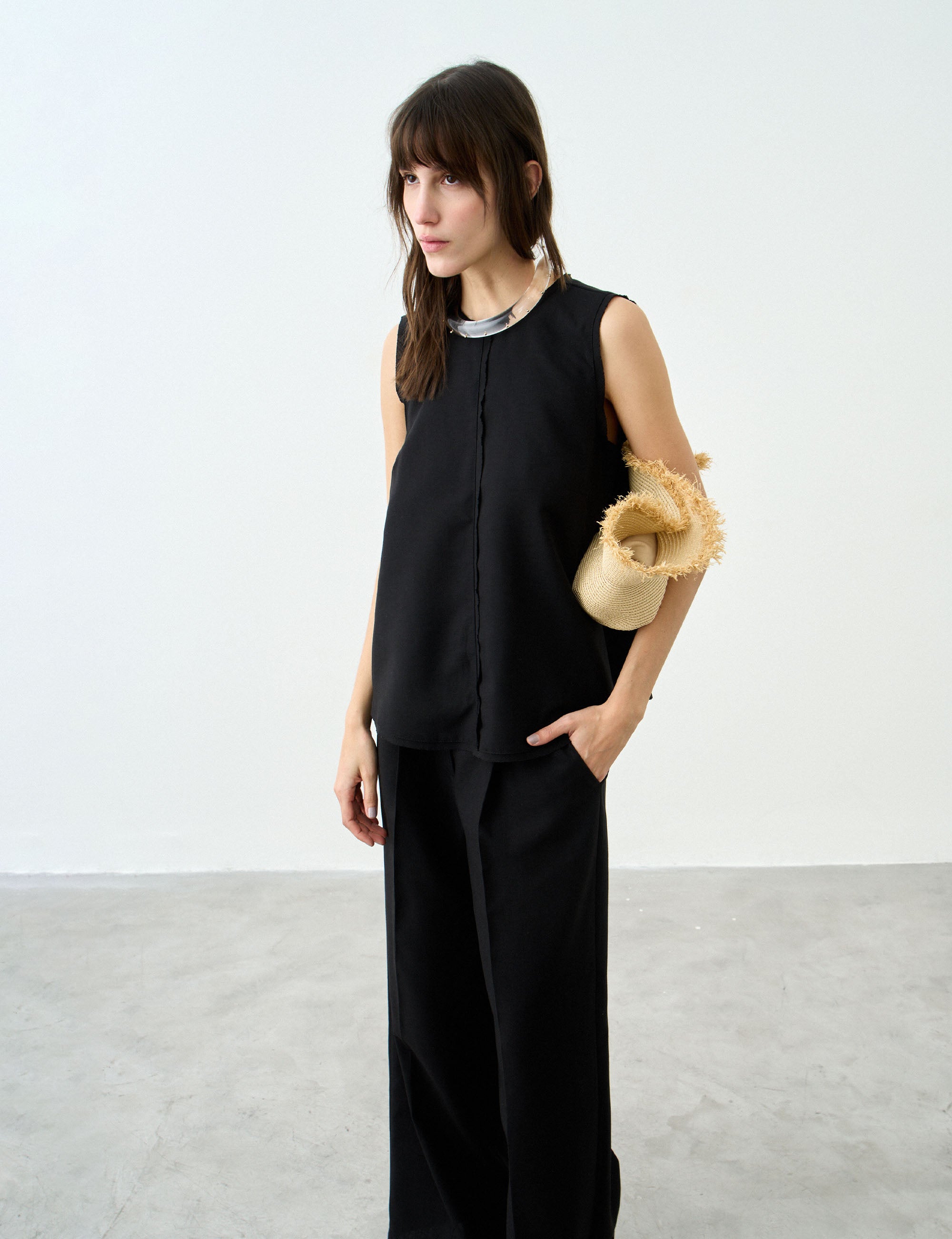 Calça Agatha Natural Preto