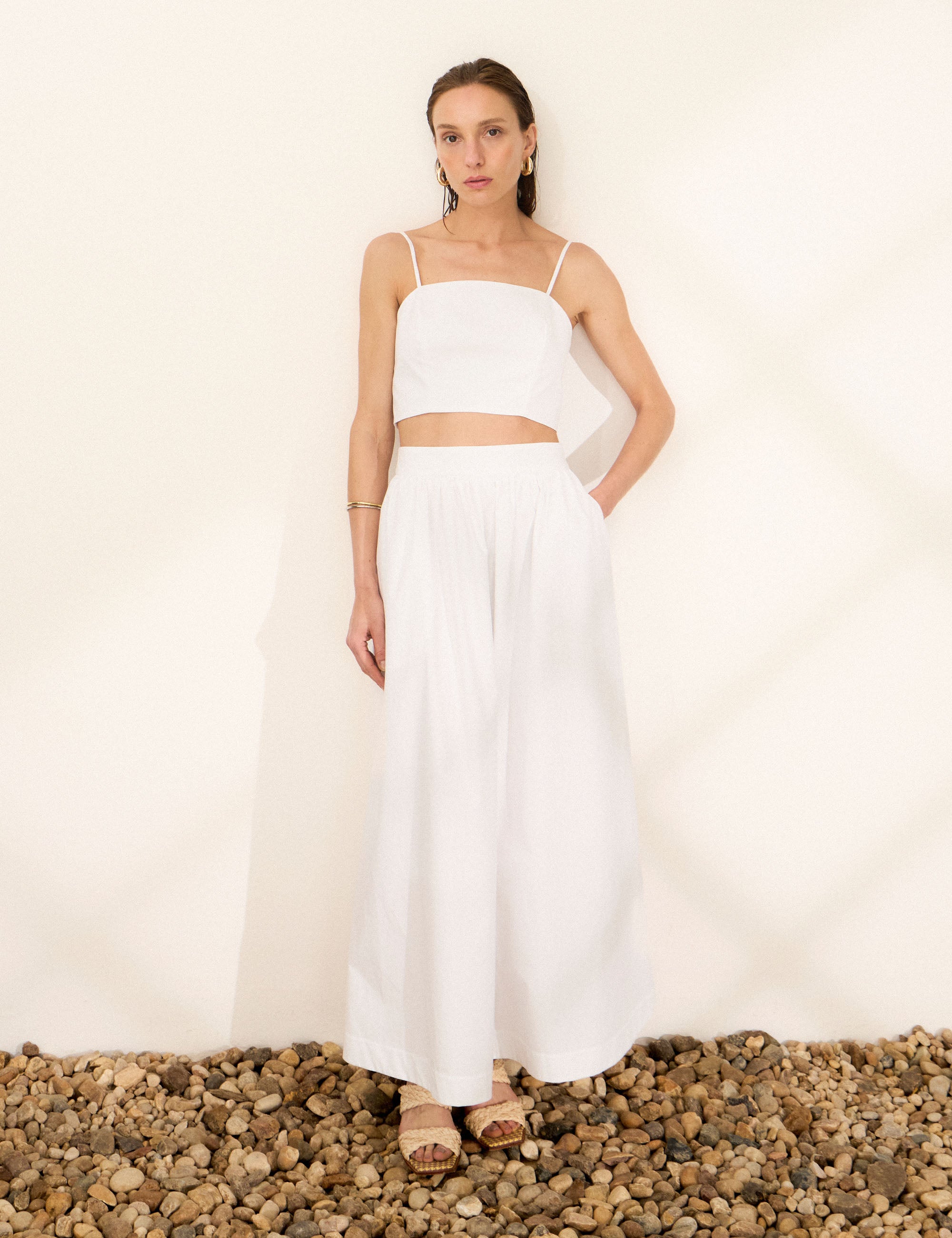 Conjunto Caprina Tricoline Off White