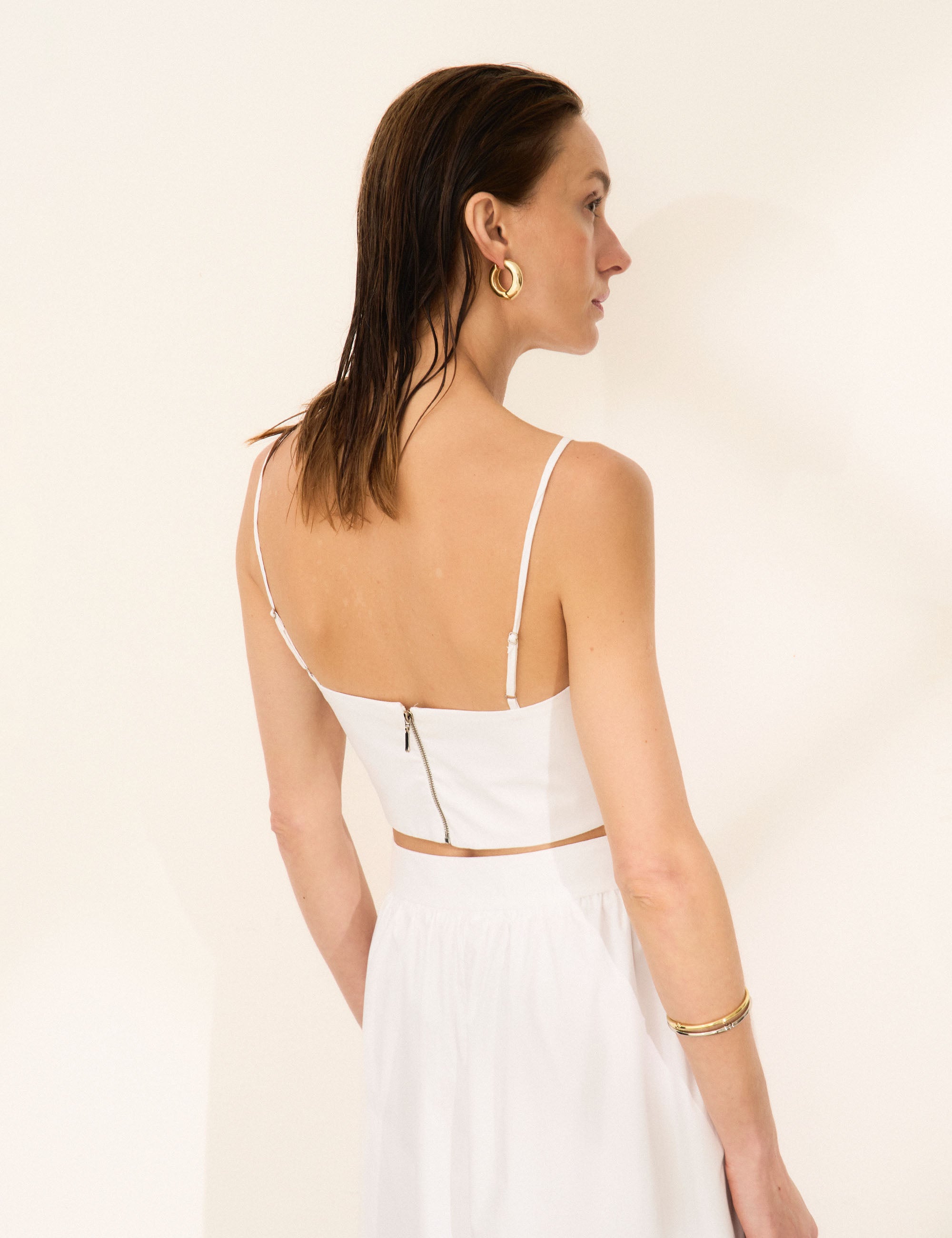 Conjunto Caprina Tricoline Off White