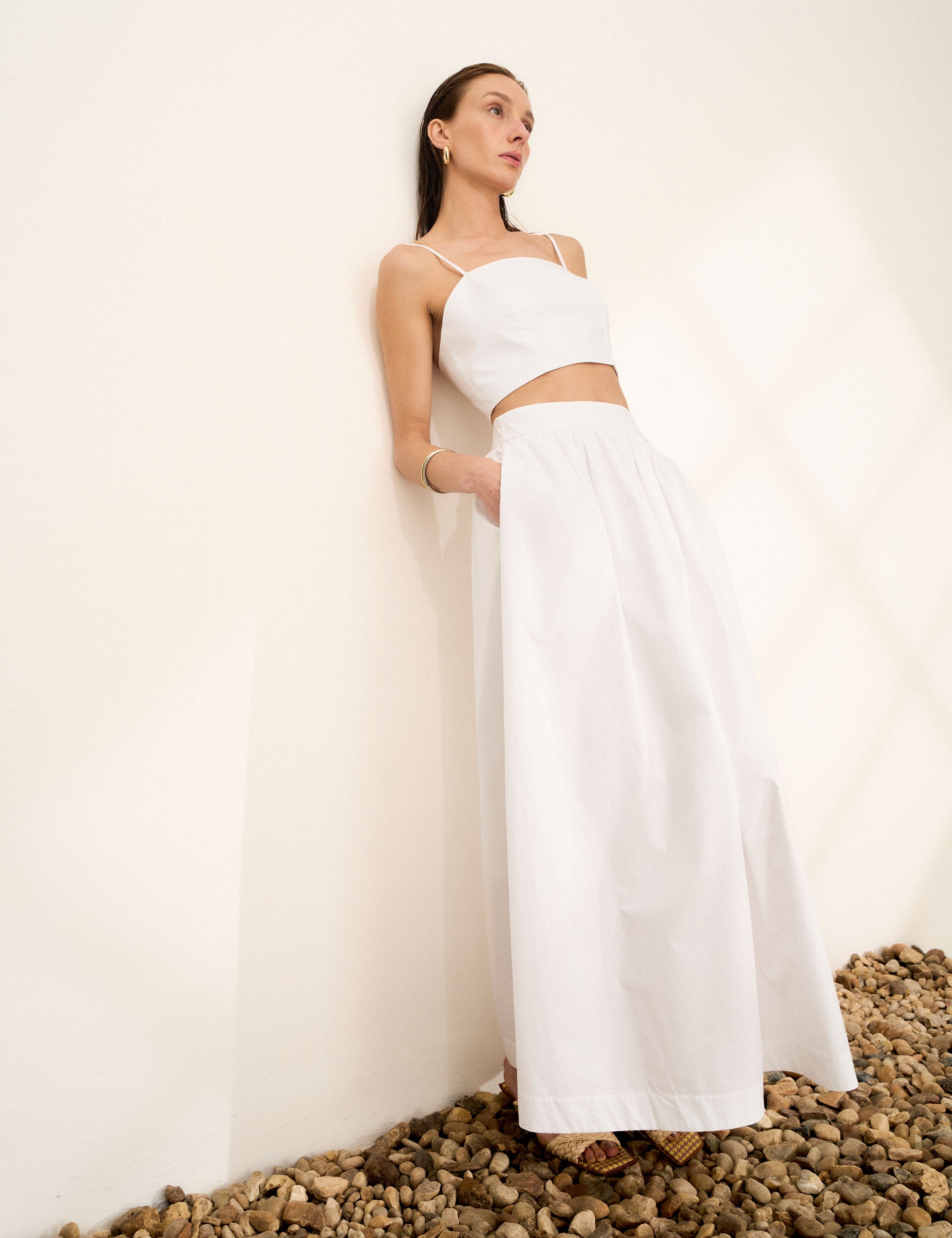 Conjunto Caprina Tricoline Off White