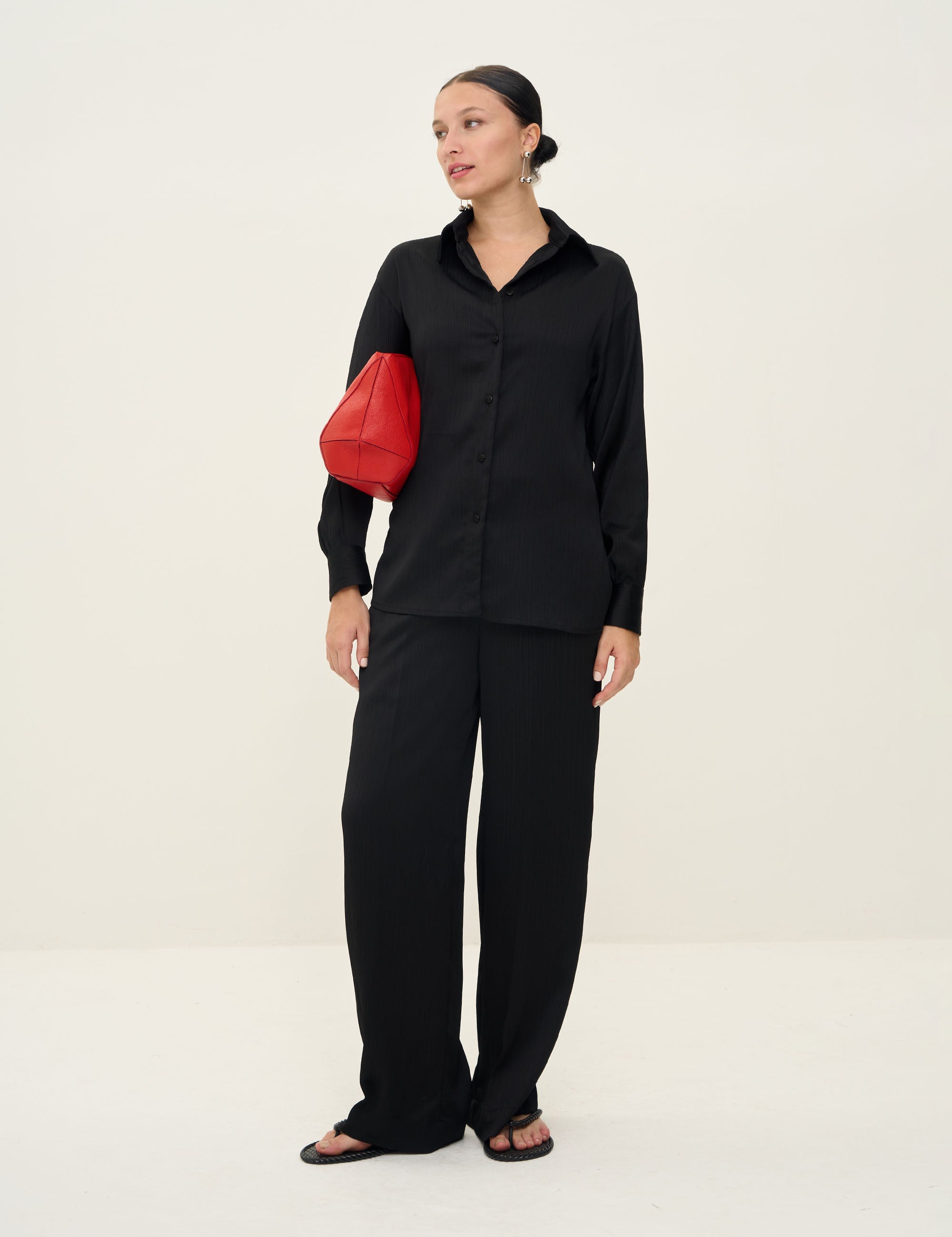 Conjunto Clarisse Crepe Preto