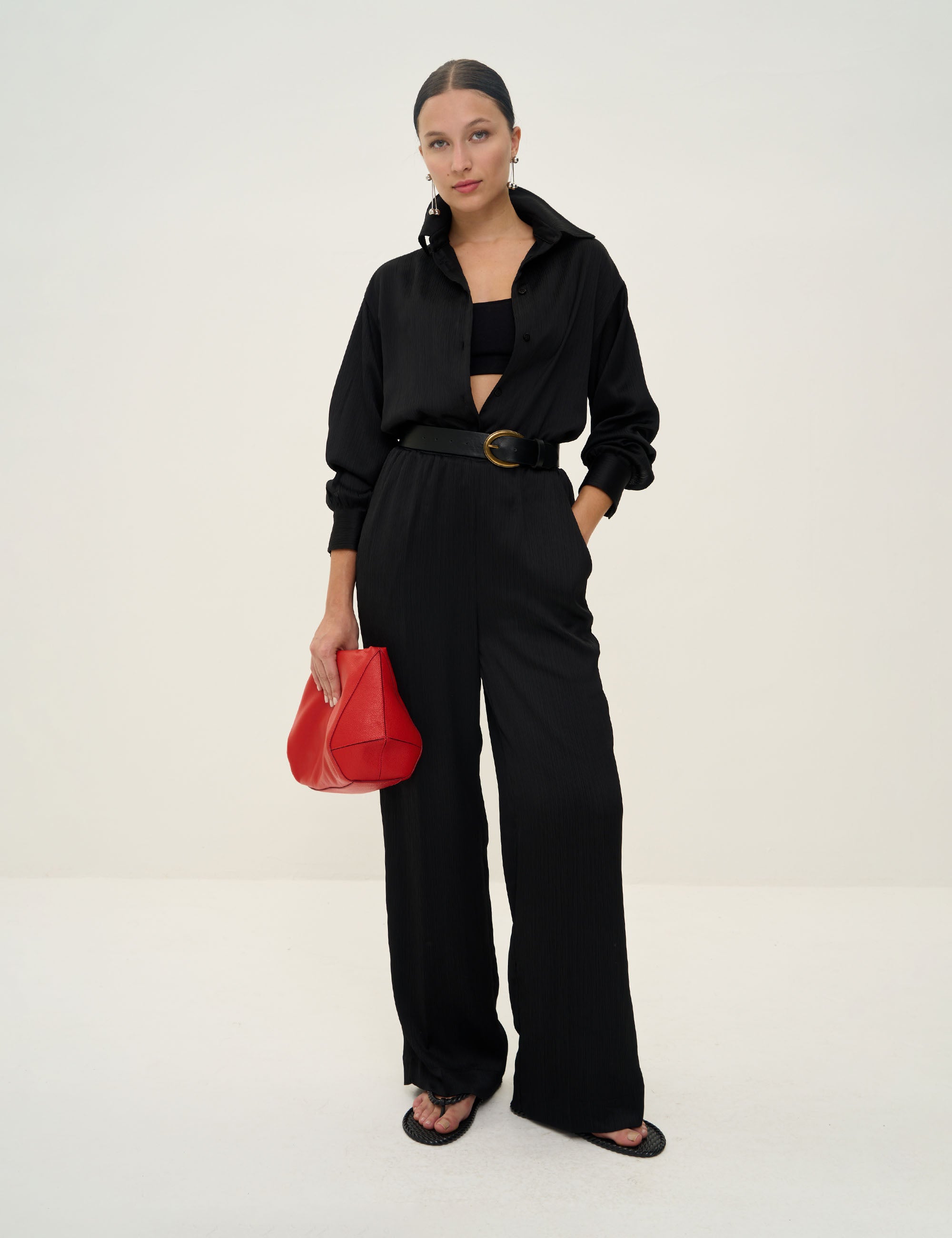 Conjunto Clarisse Crepe Preto