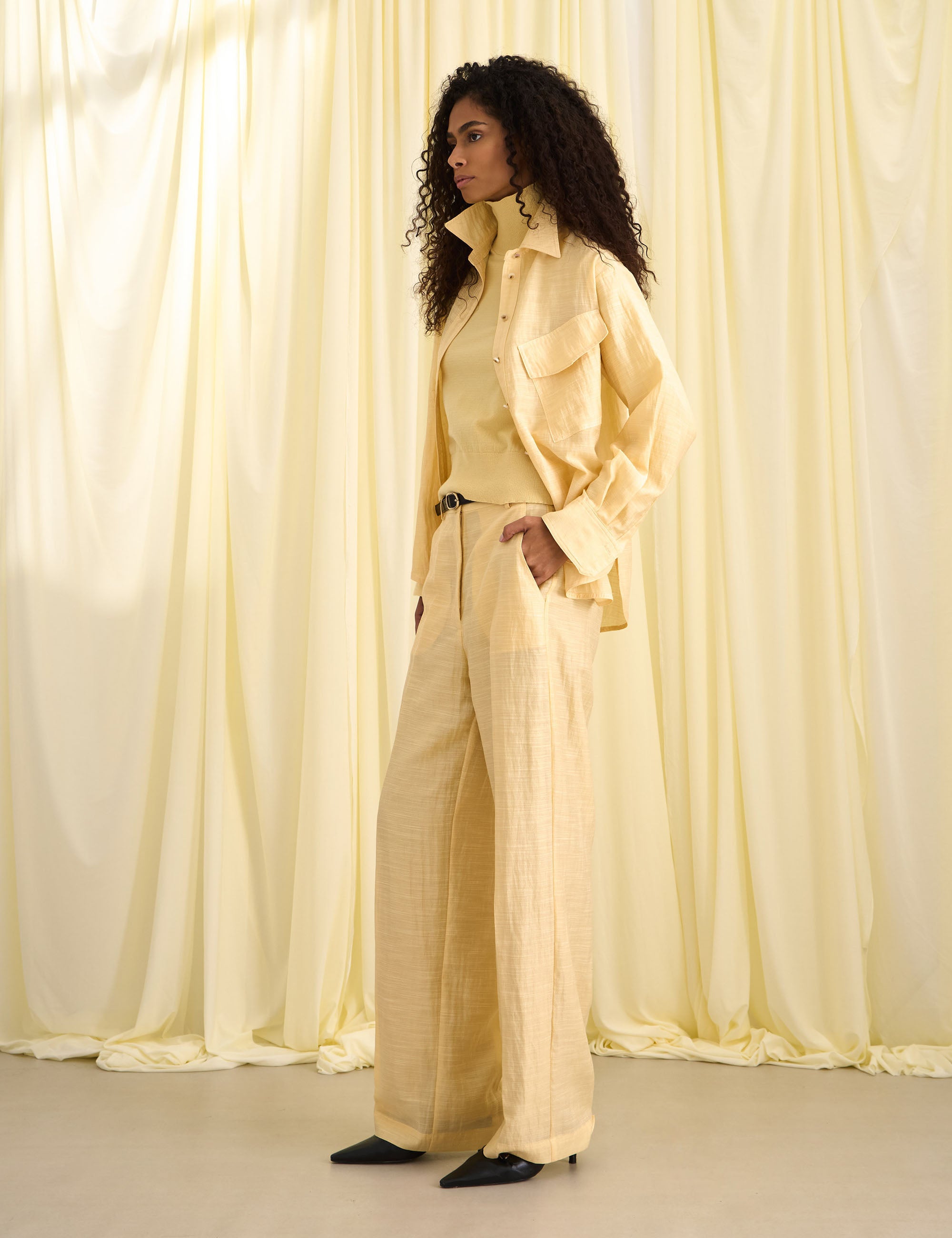 Conjunto Johana Rayon Amarelo