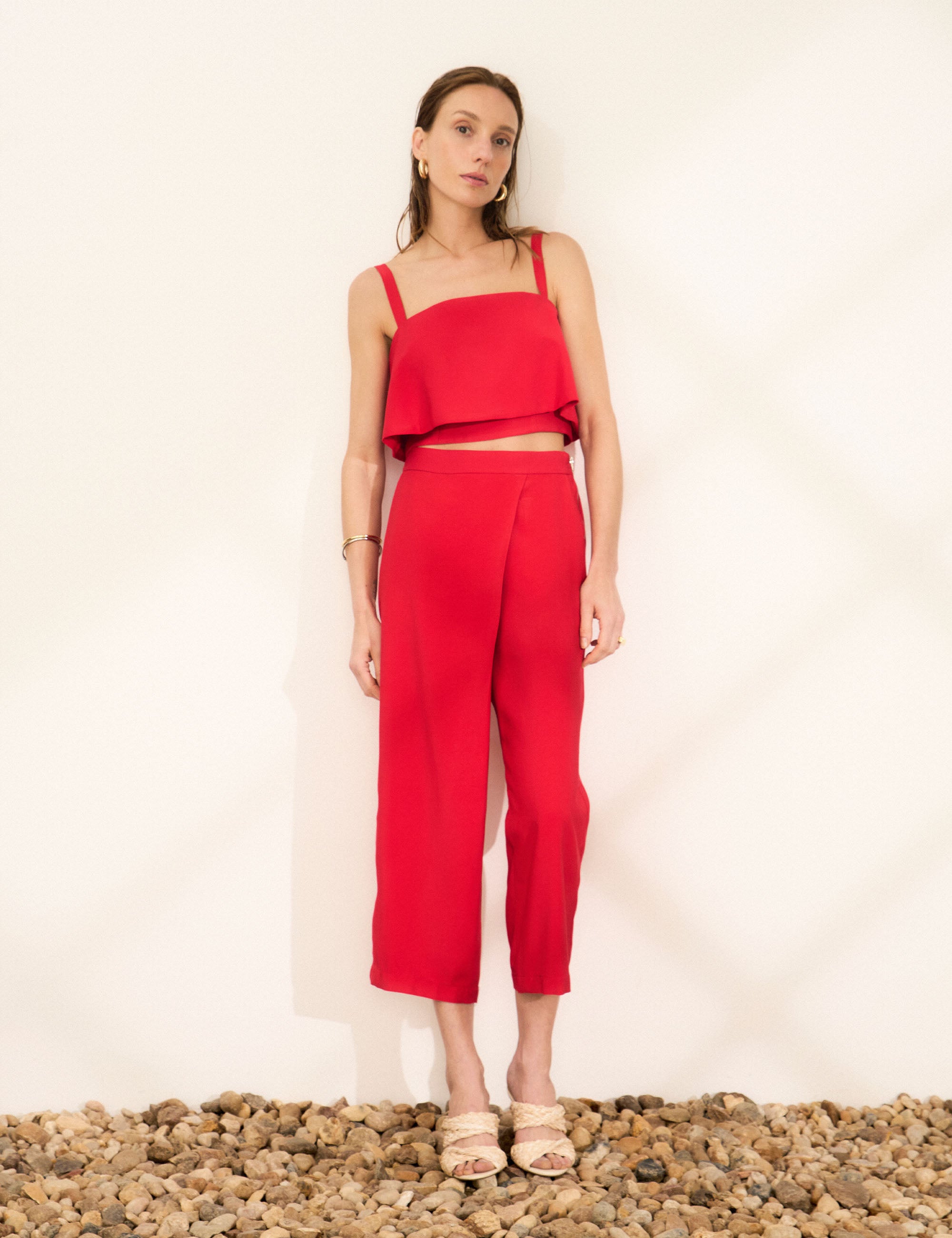 Conjunto Livia Alfaiataria Vermelho