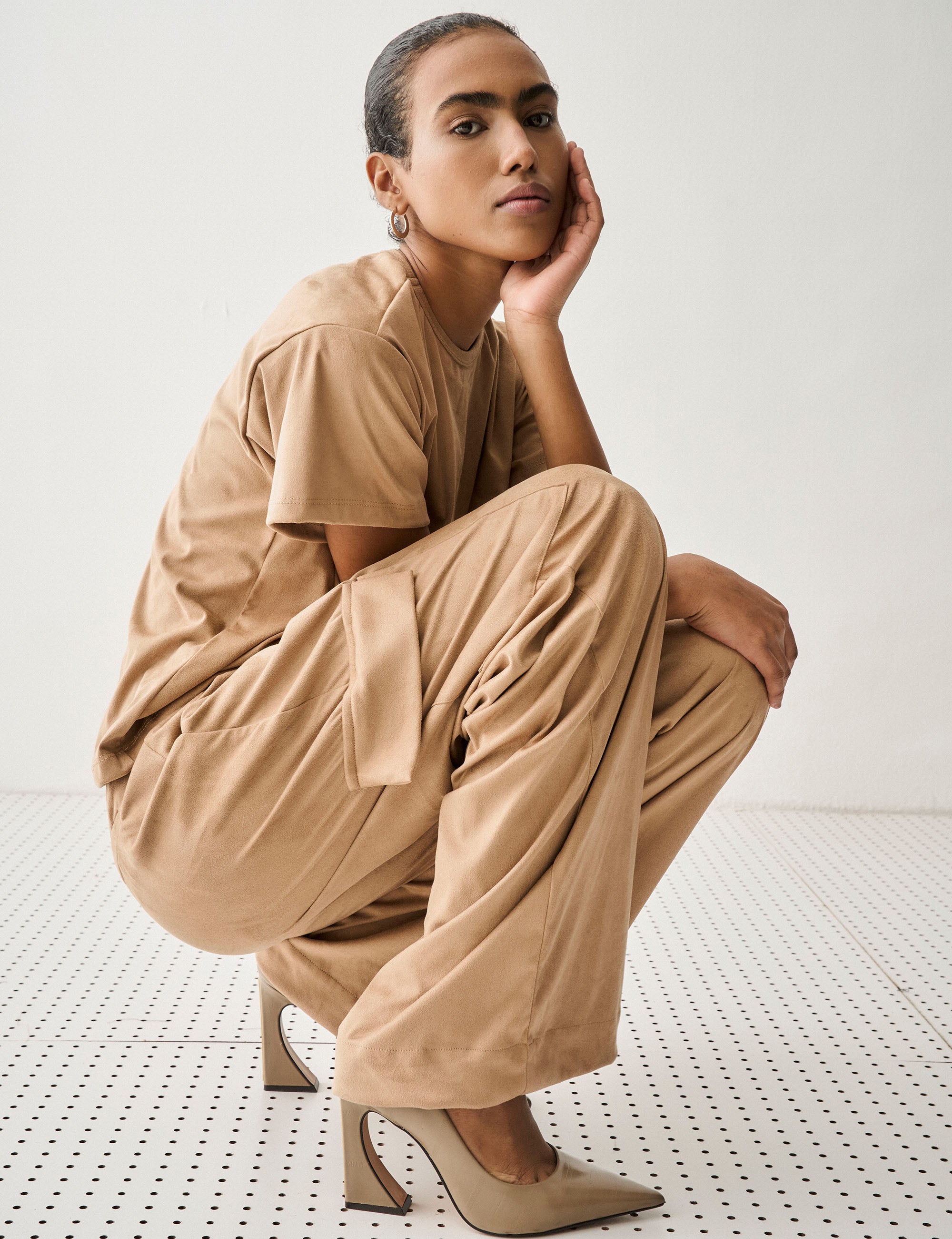 Conjunto Mirabele Suede Camurça