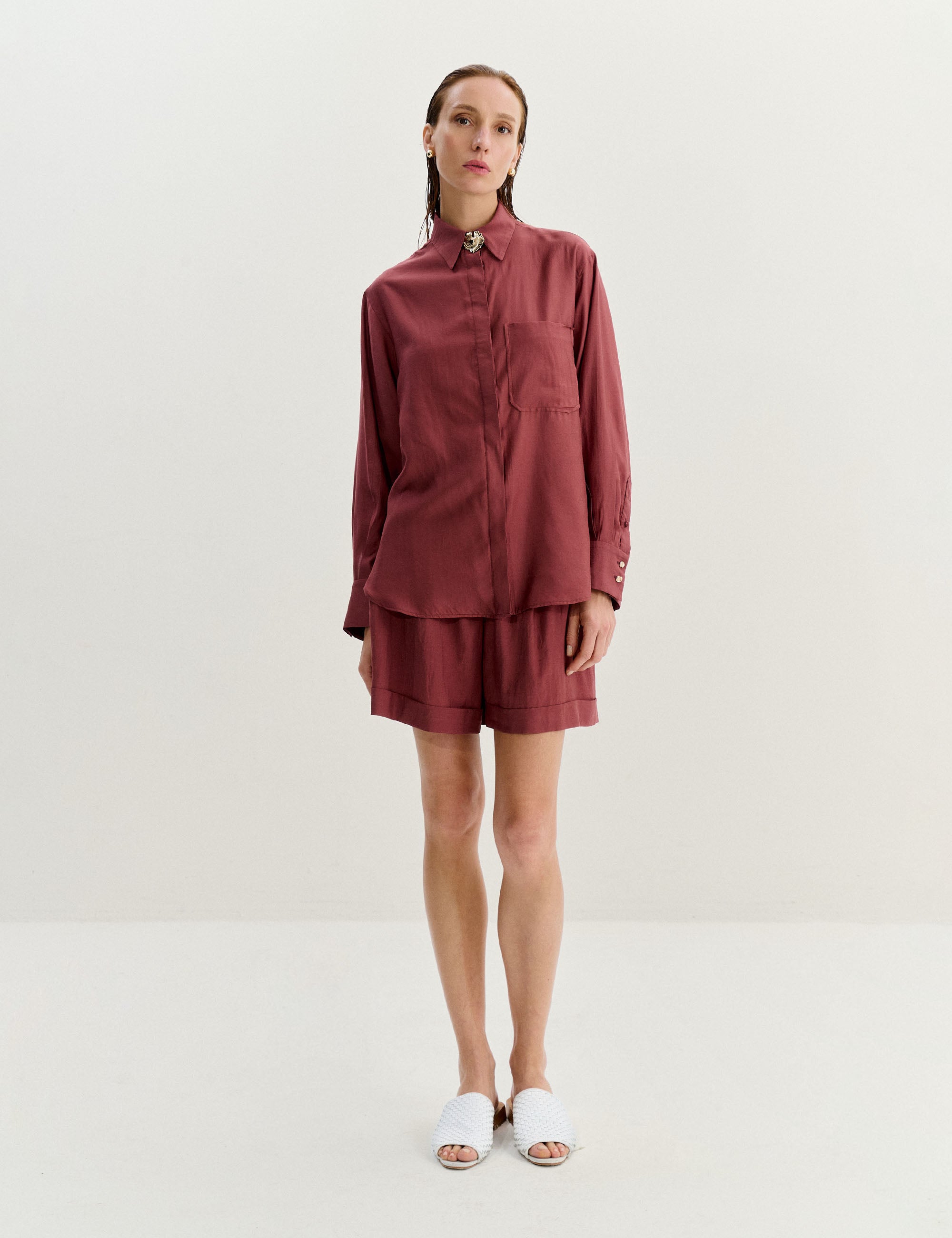 Conjunto Silvia Natural Marrom