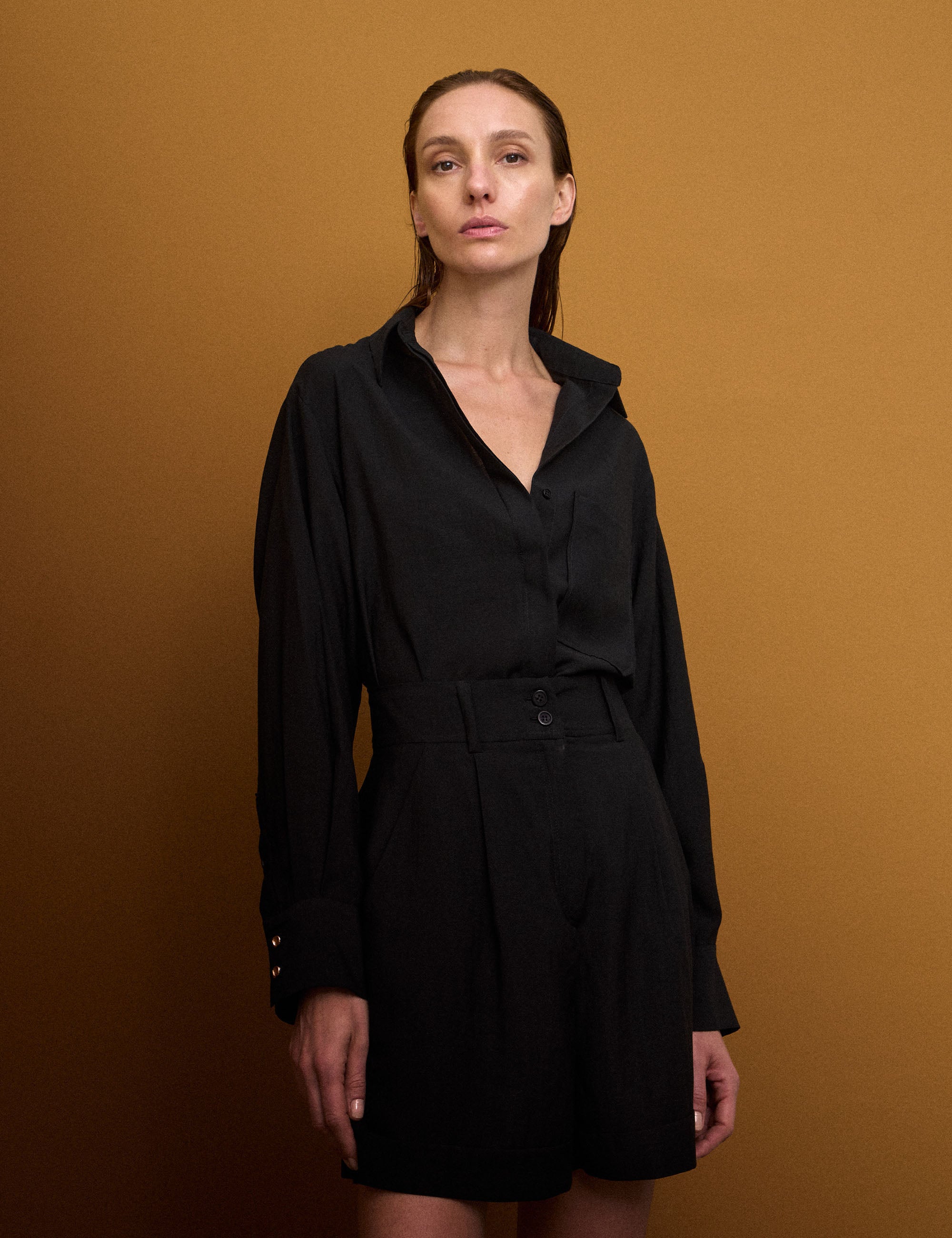 Conjunto Silvia Natural Preto
