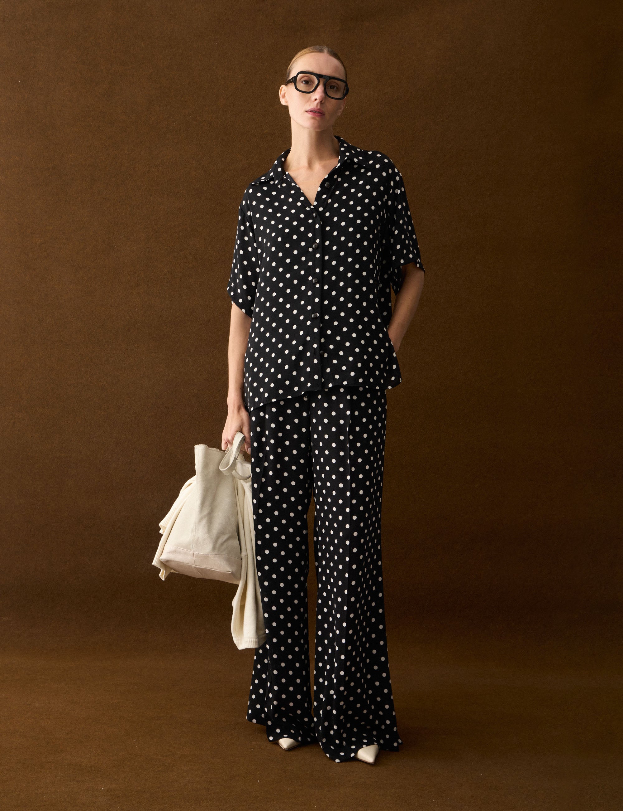 Conjunto Sofia Poá Preto