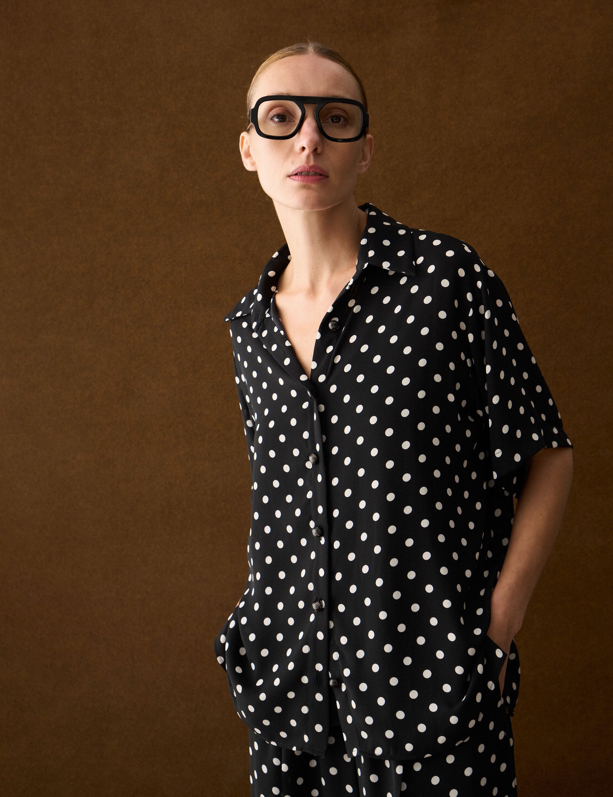 Conjunto Sofia Poá Preto