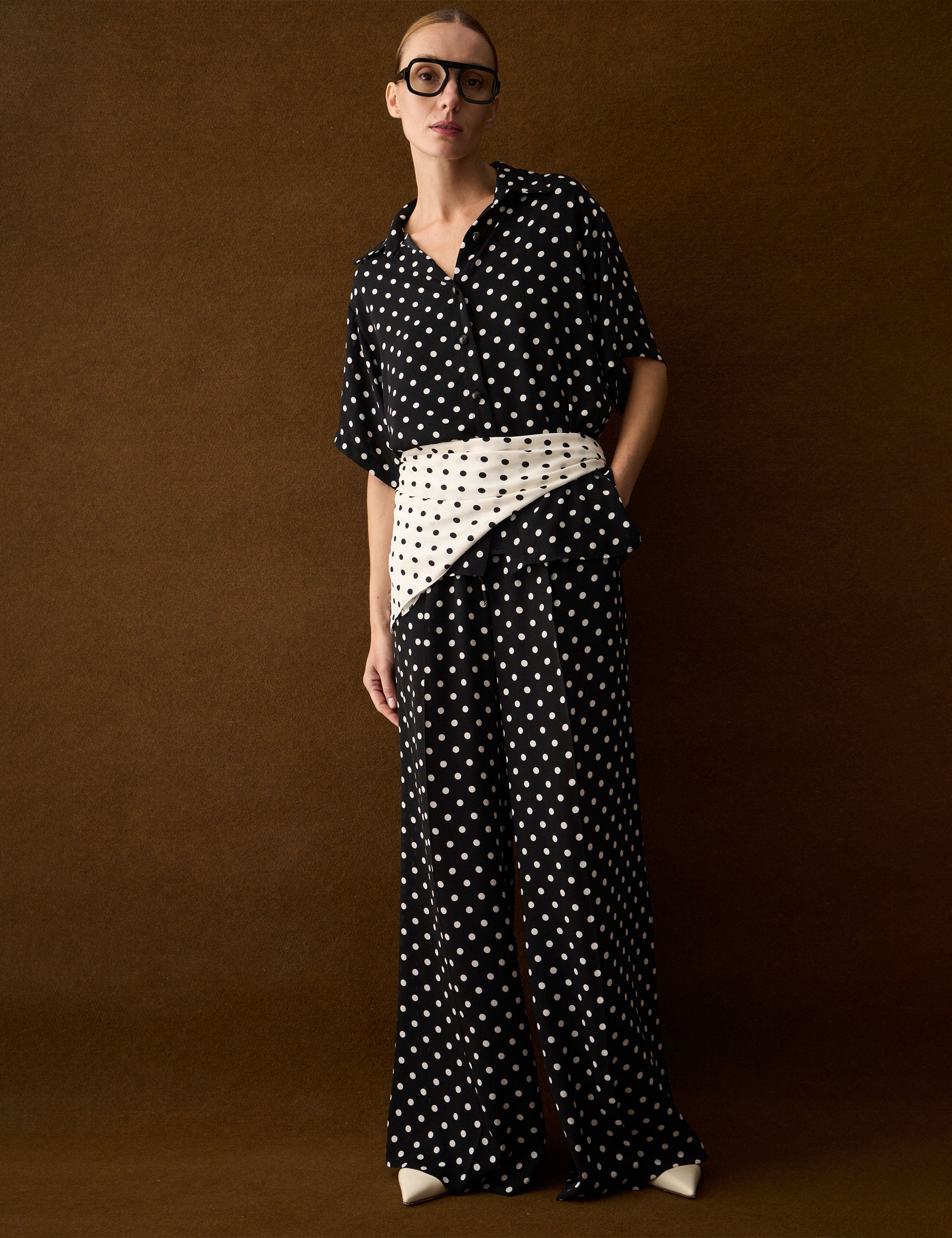 Conjunto Sofia Poá Preto