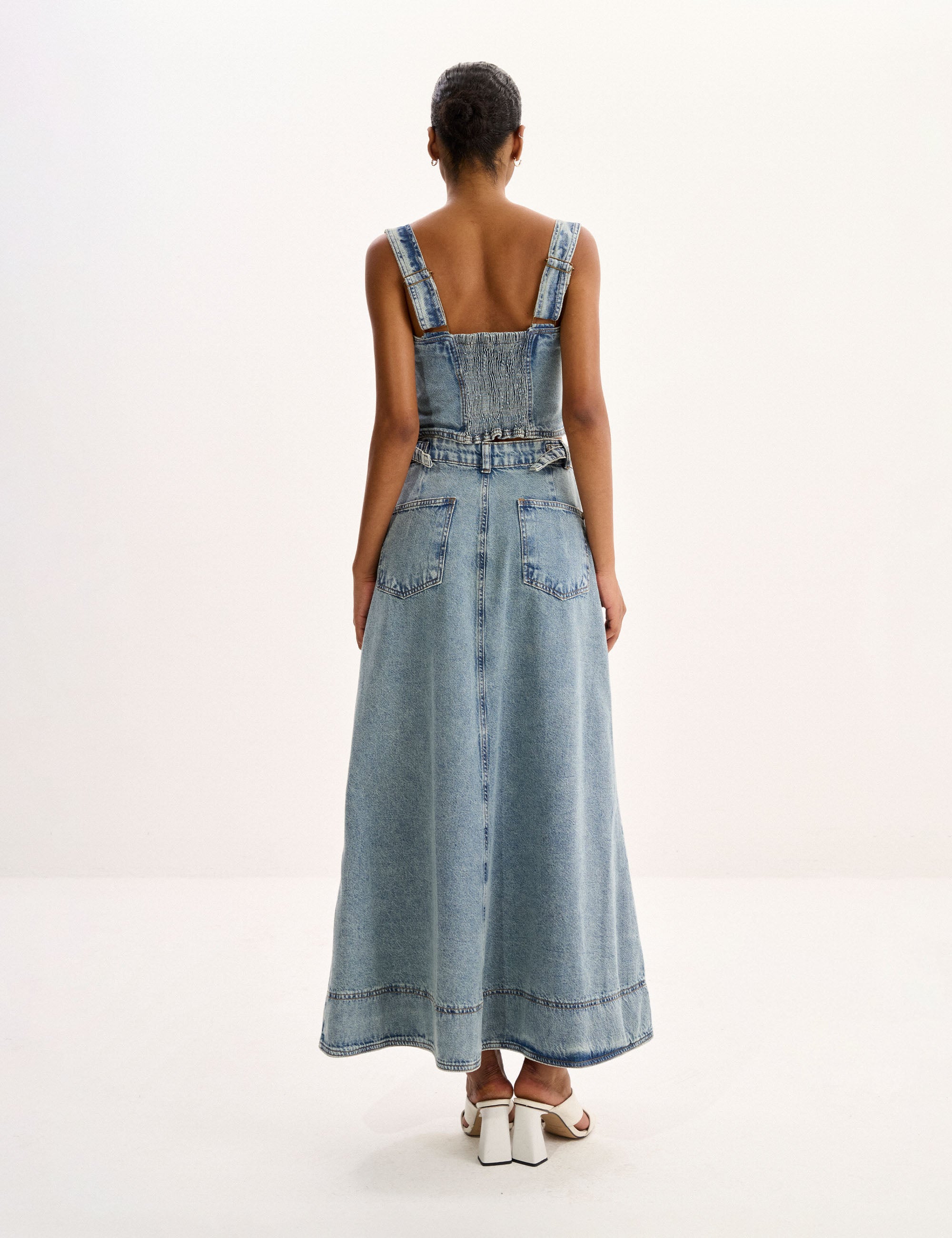 Conjunto Thaisa Denim Jeans Claro