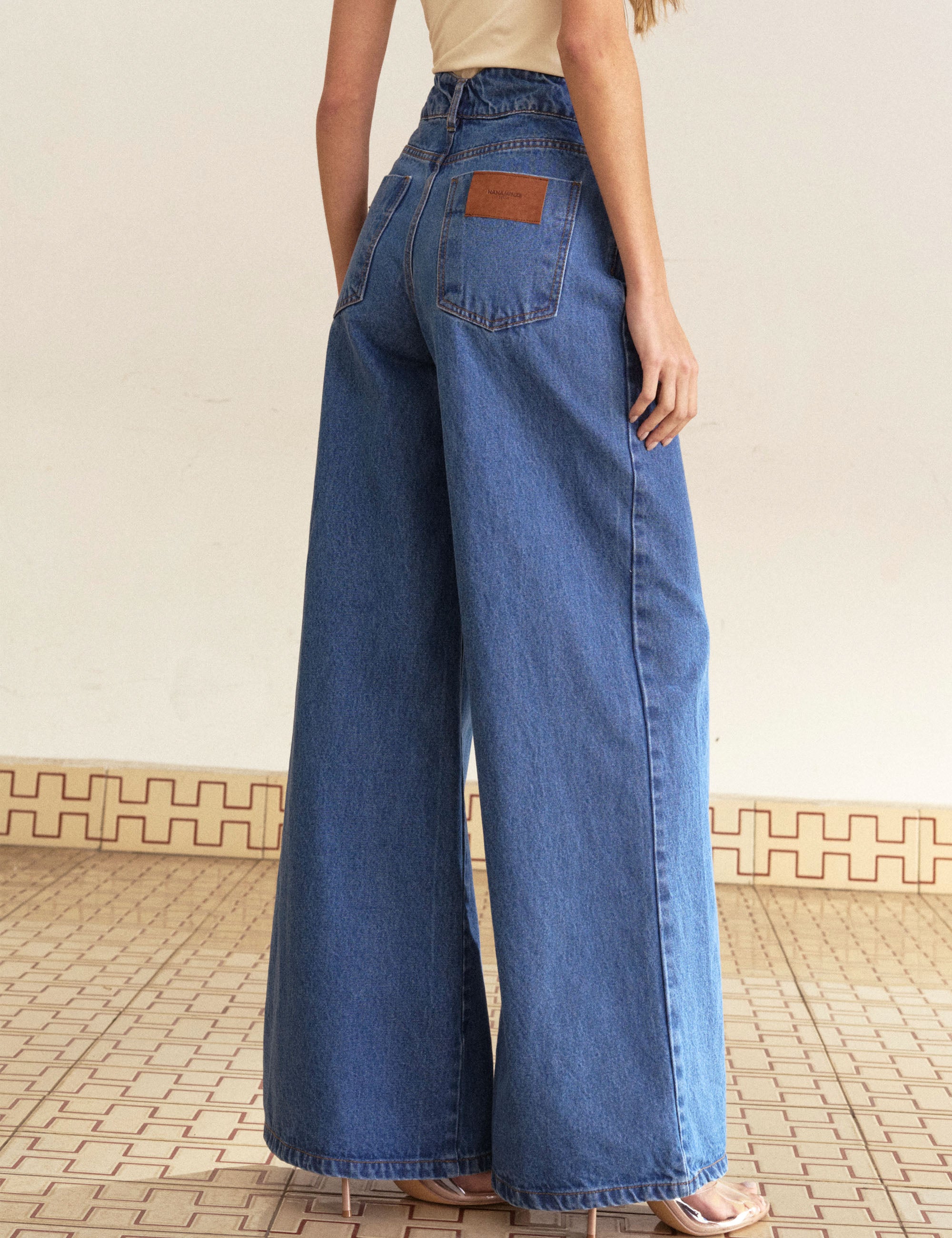 Calça Ondas Denim Medio