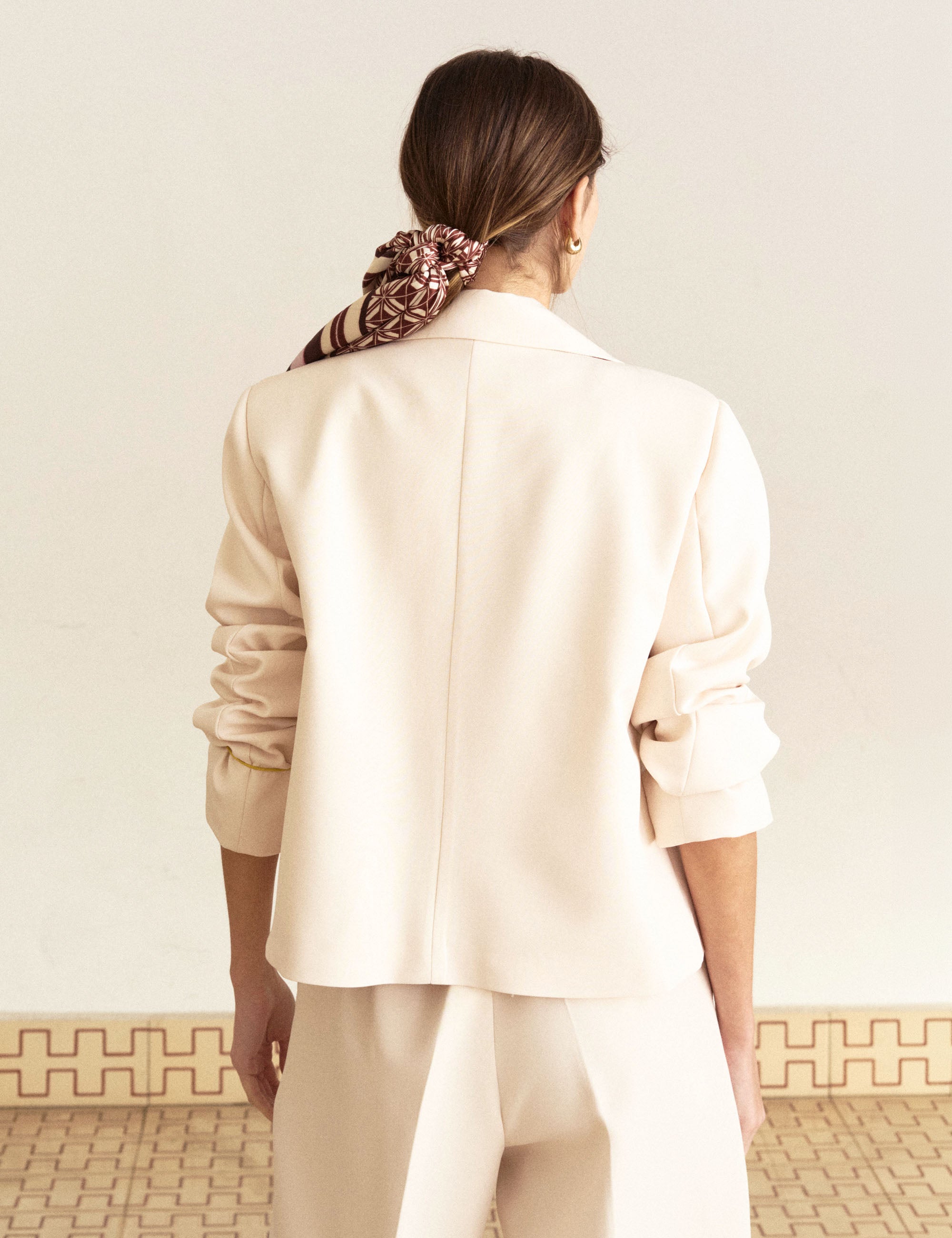 Blazer Karina Alfaiataria Marfim