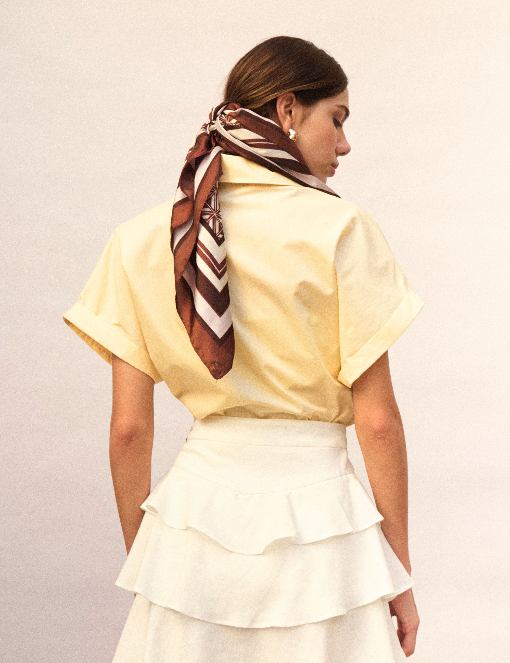 Camisa Antonella Tricoline Amarelo