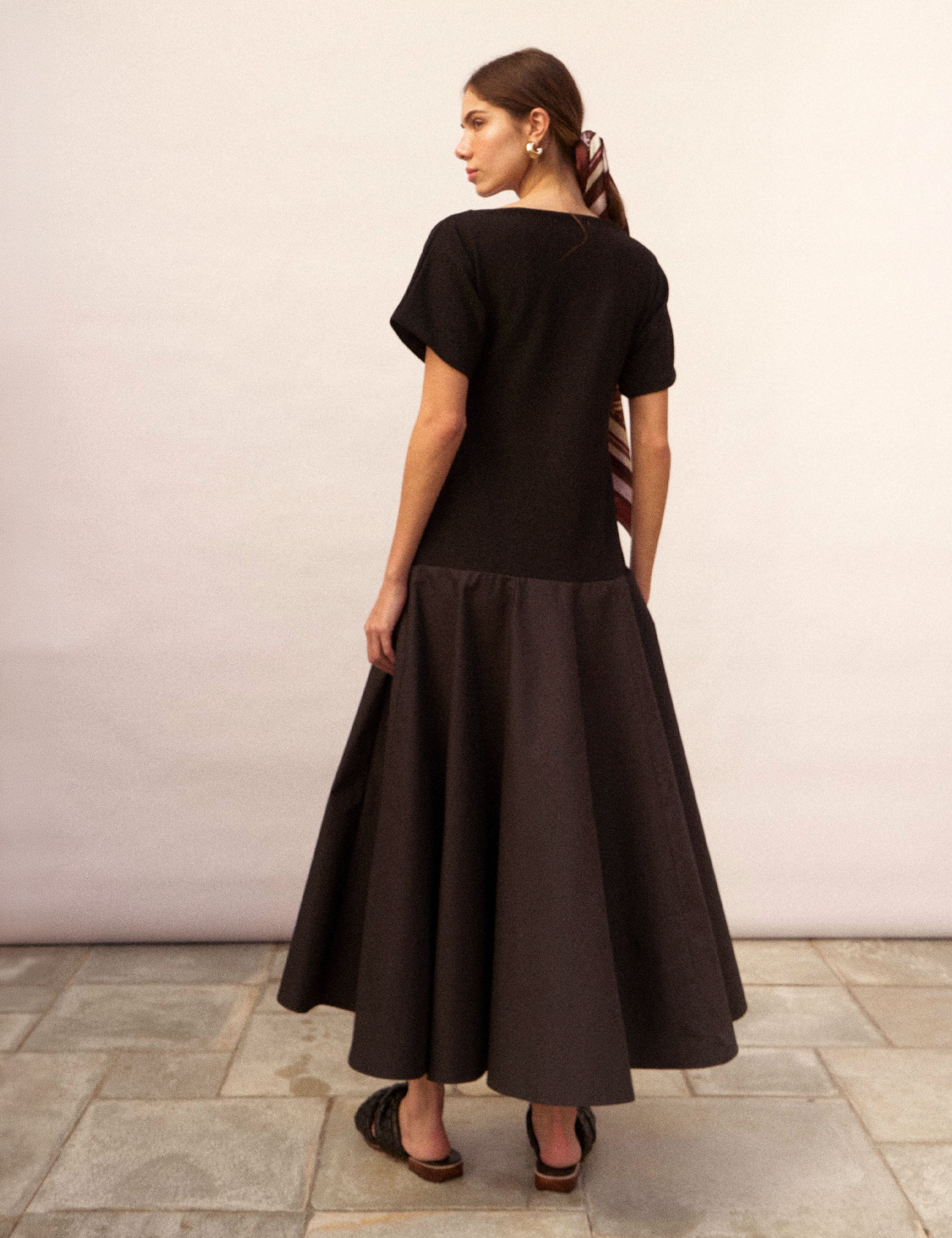 Vestido Manon Tweed Preto