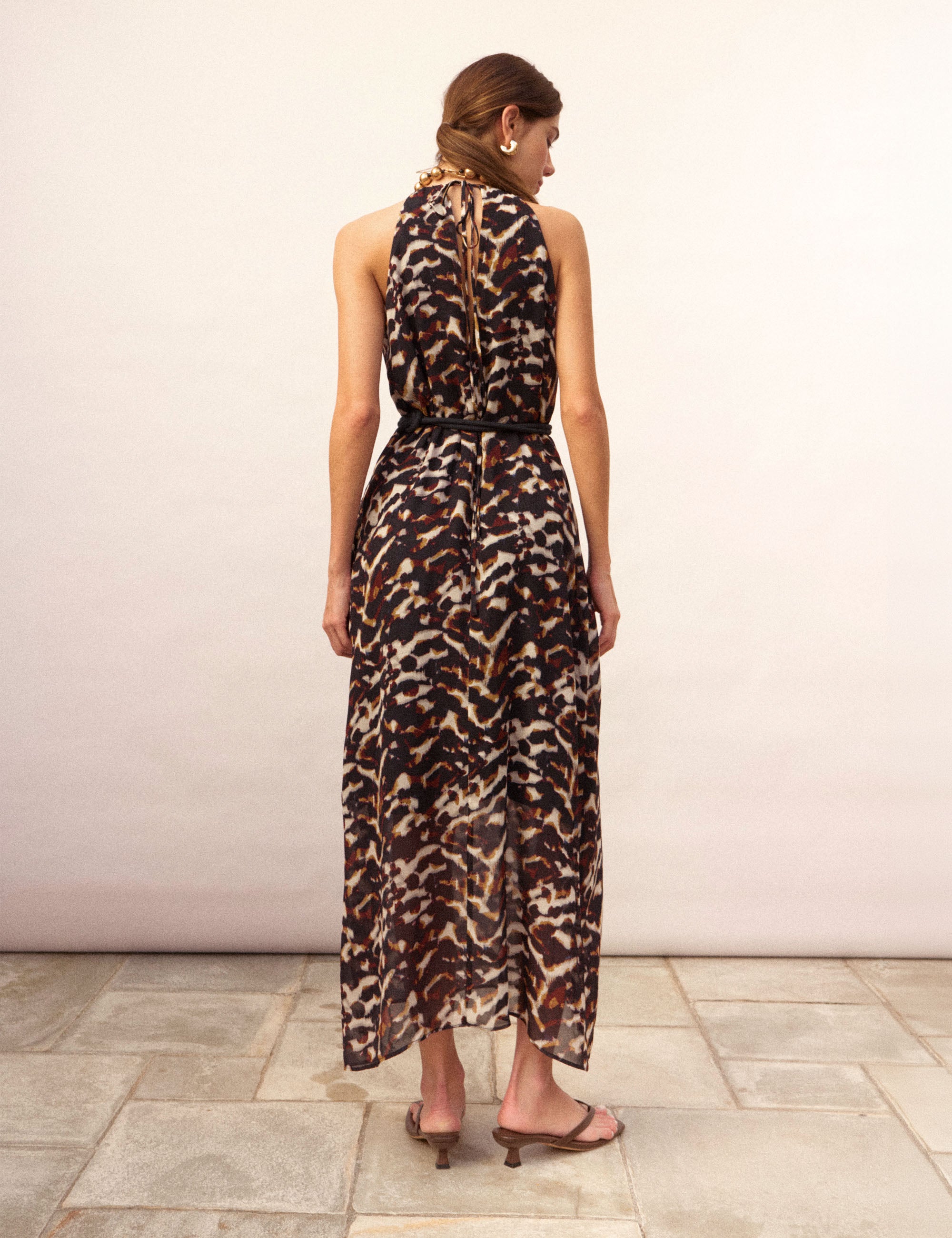 Vestido Ariana Georgette Preto