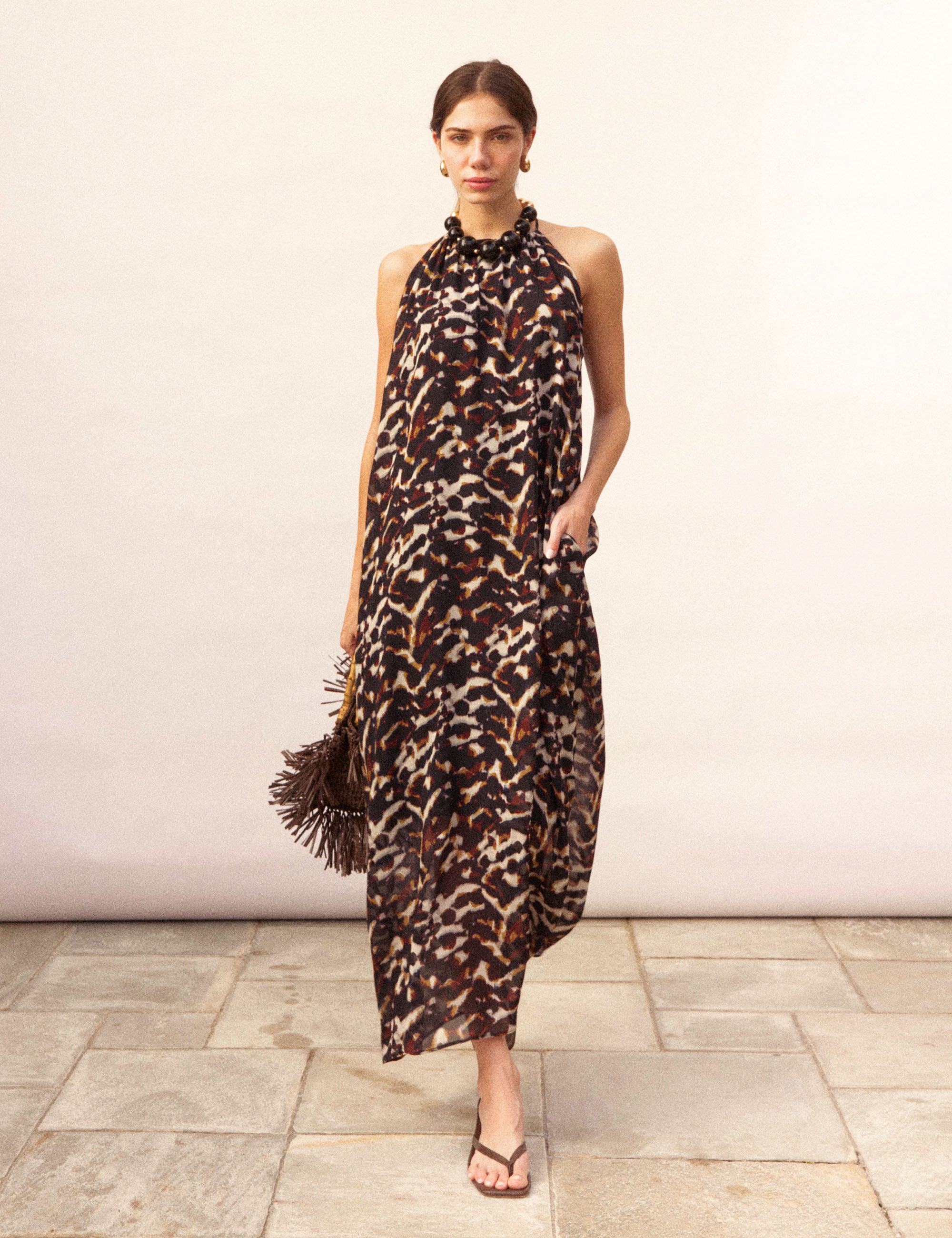 Vestido Ariana Georgette Preto