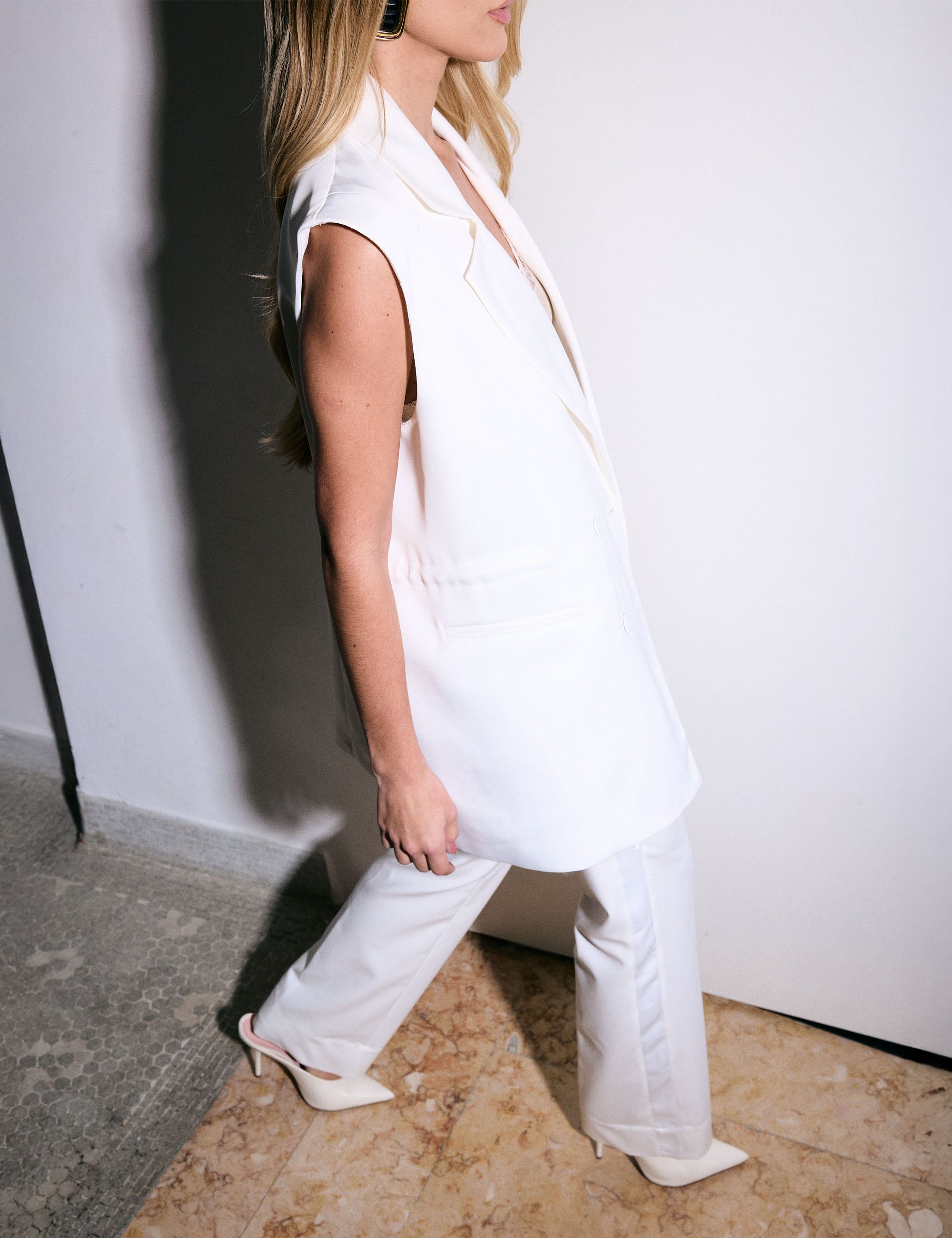 Colete Soleil Alfaiataria Off White