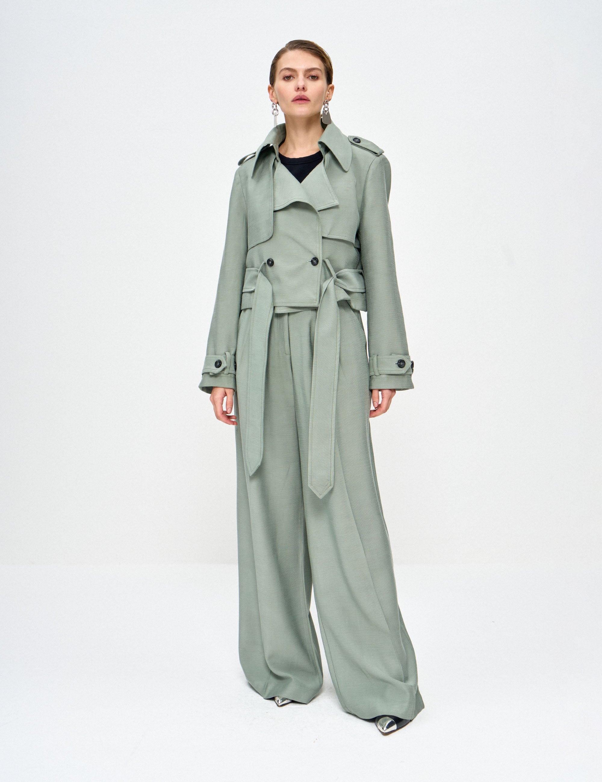 Jaqueta Cecília Viscose Oliva