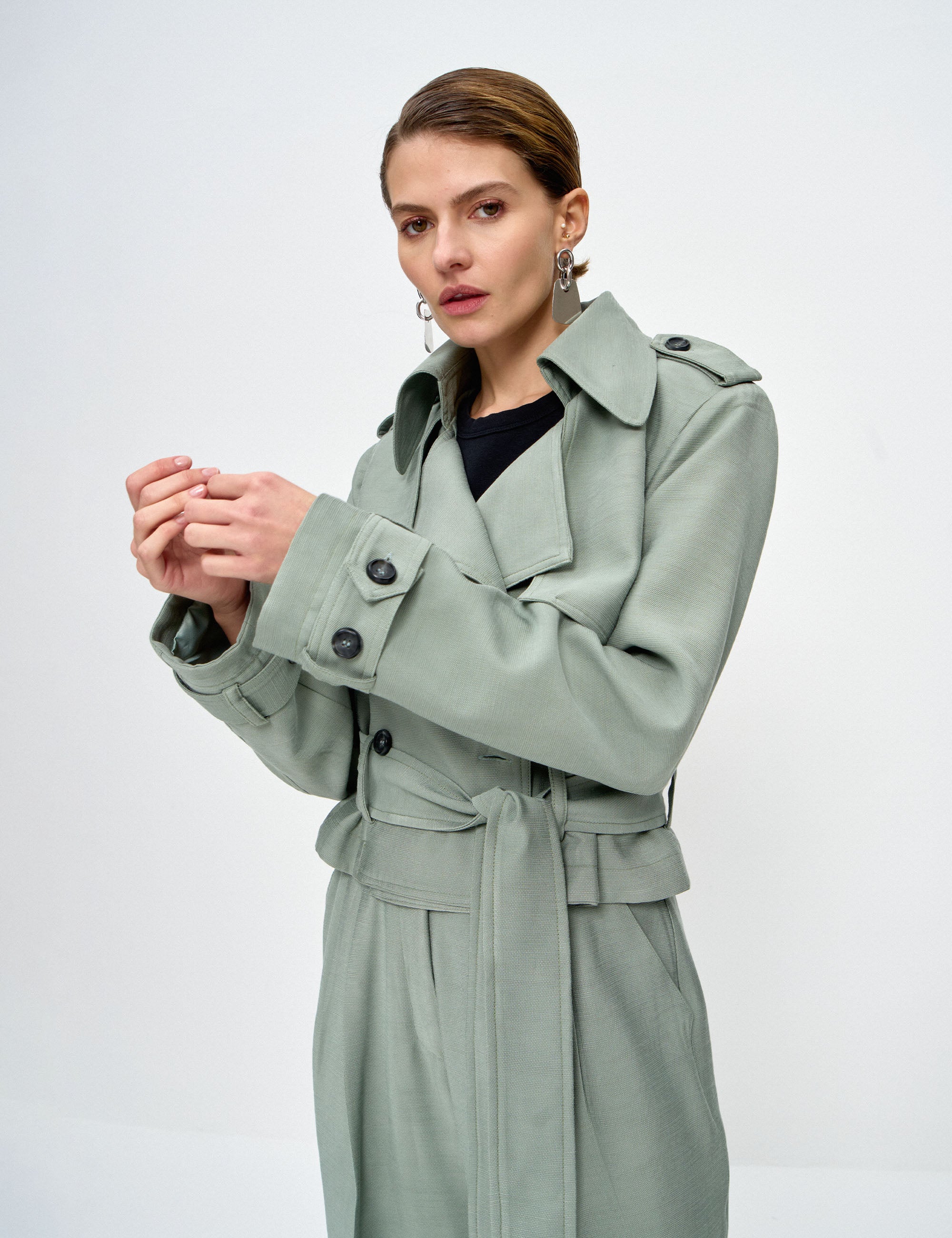 Jaqueta Cecília Viscose Oliva