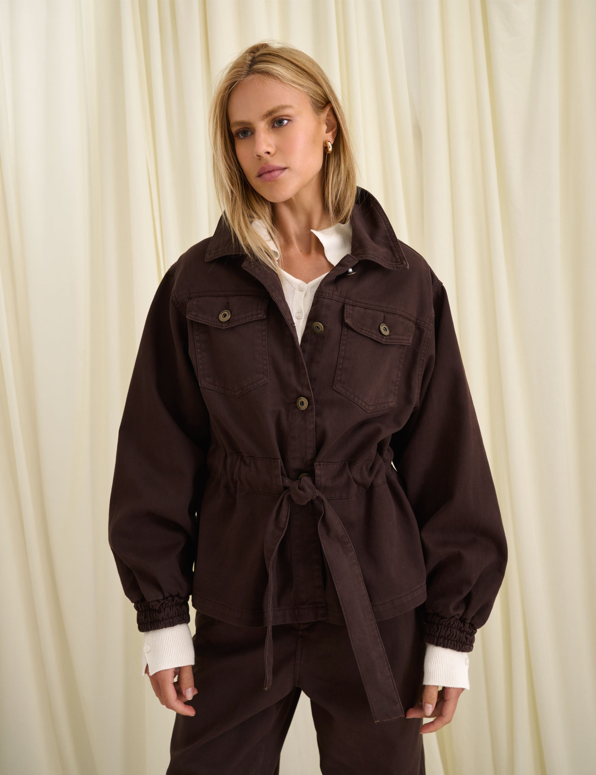 Jaqueta Emma Denim Marrom