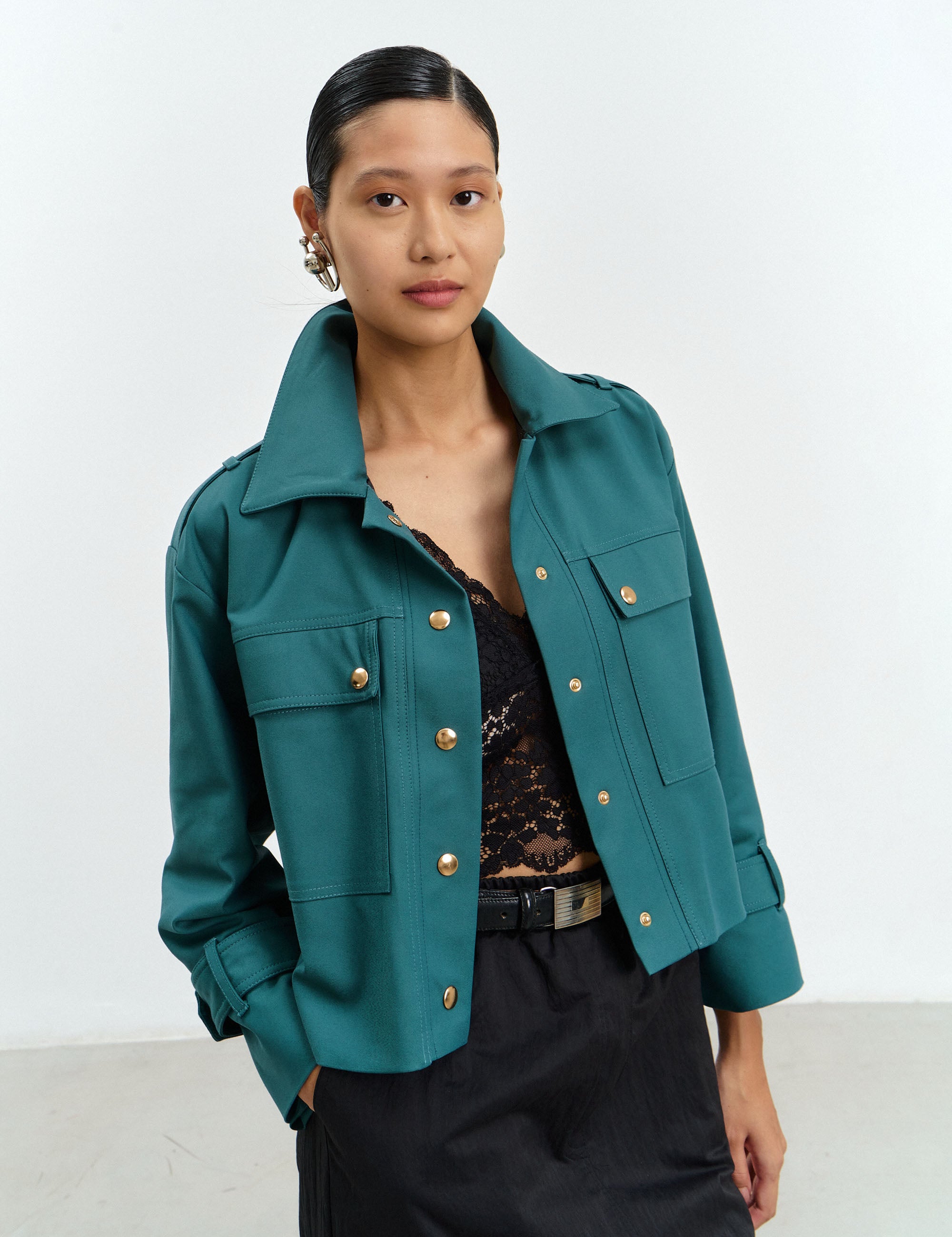 Jaqueta Fiorella Alfaiataria Verde