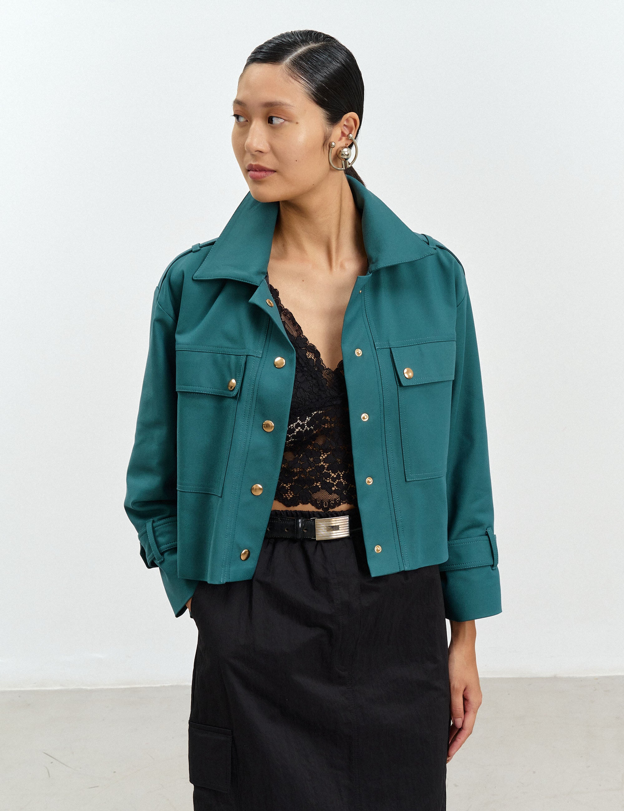 Jaqueta Fiorella Alfaiataria Verde