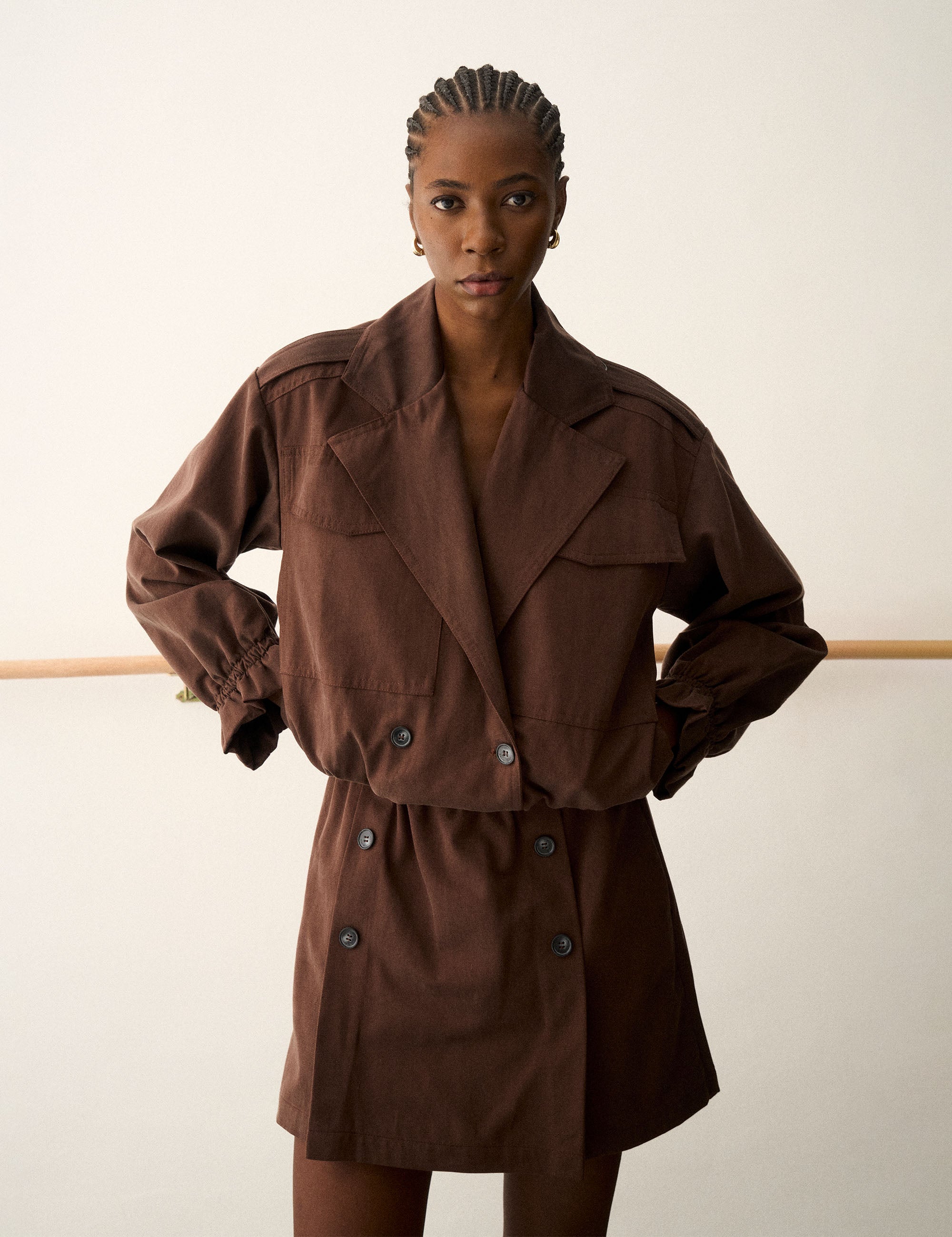 Jaqueta Jenny Sarja Café