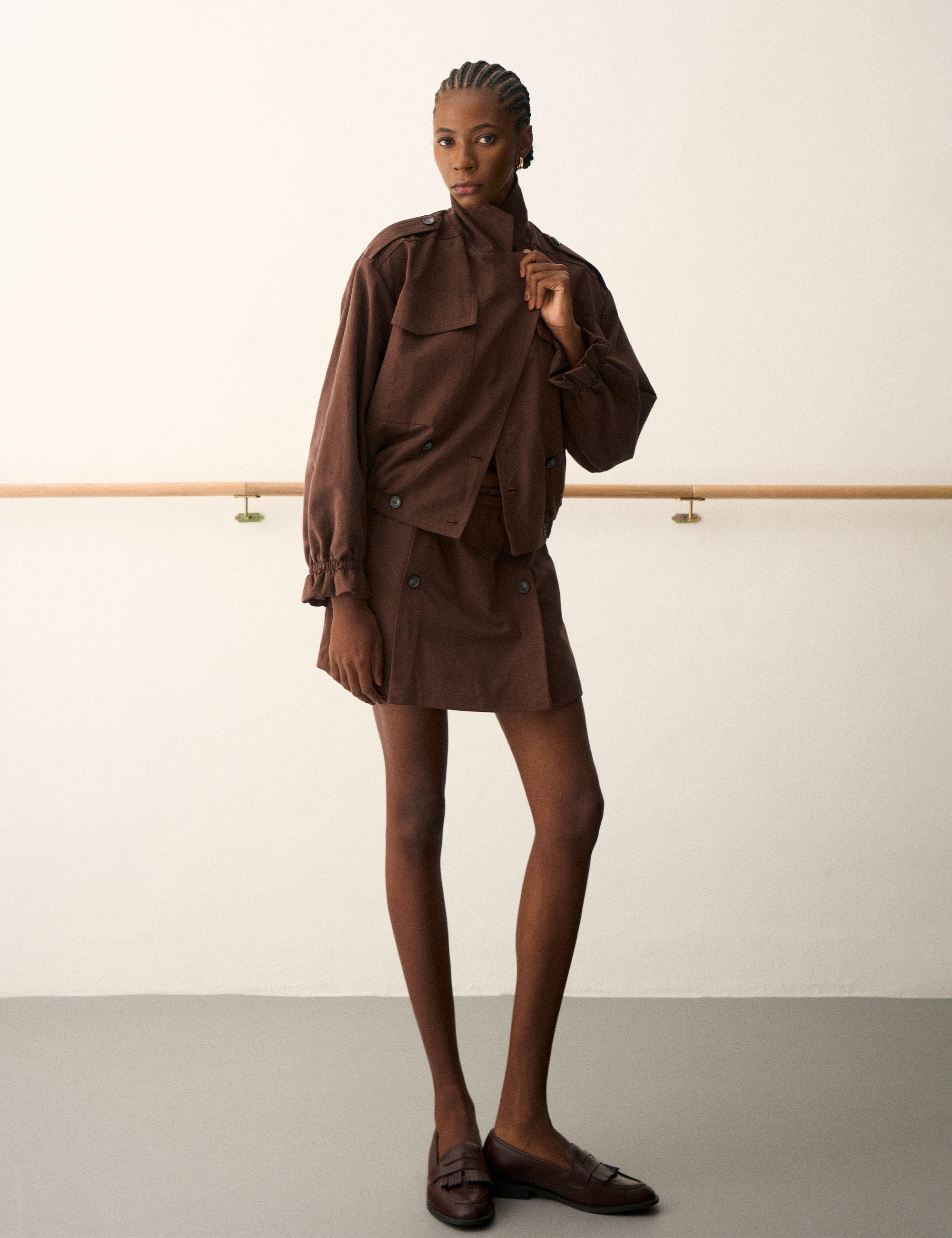 Jaqueta Jenny Sarja Café