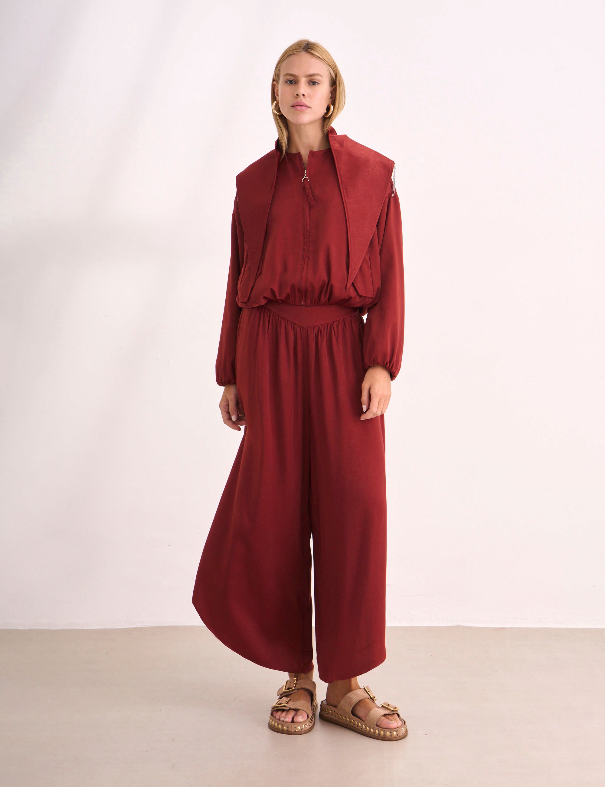 Jaqueta Violett Cetim Vermelho
