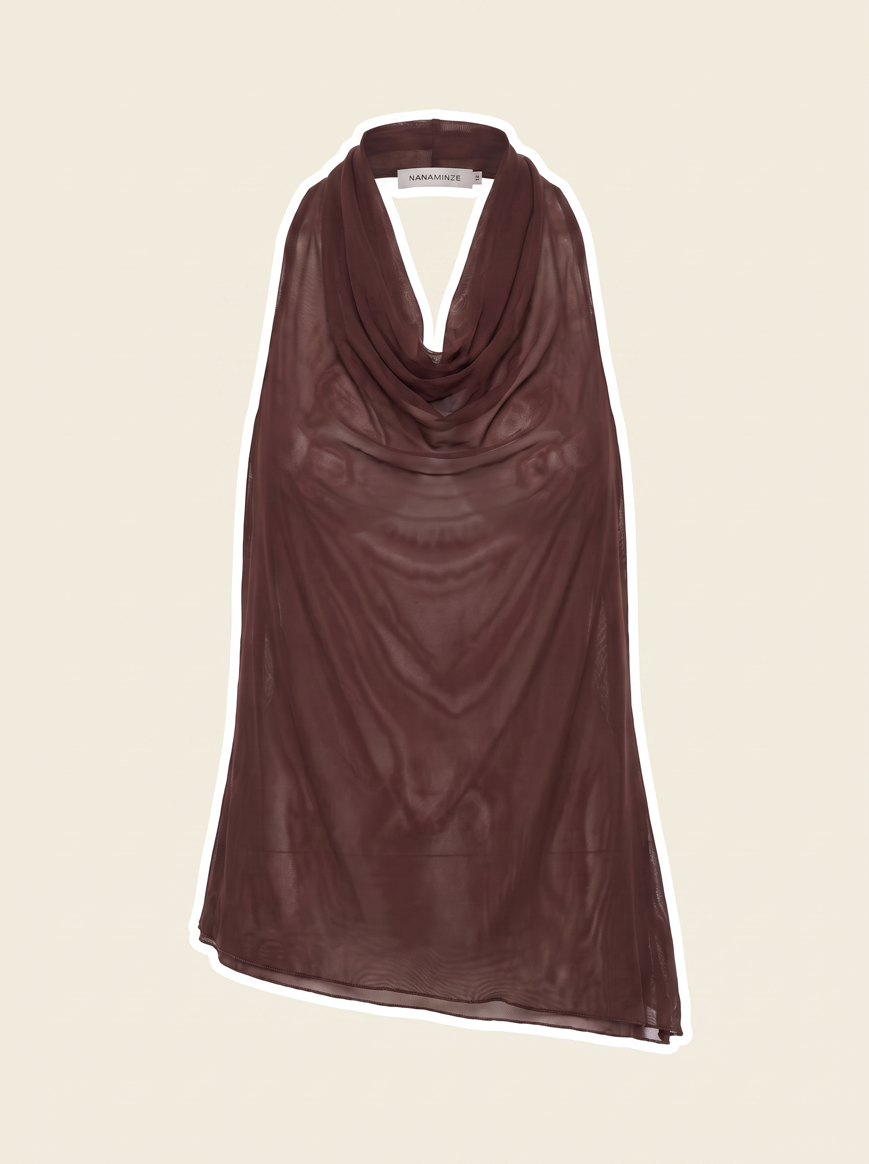 Blusa Sani Tule Marrom