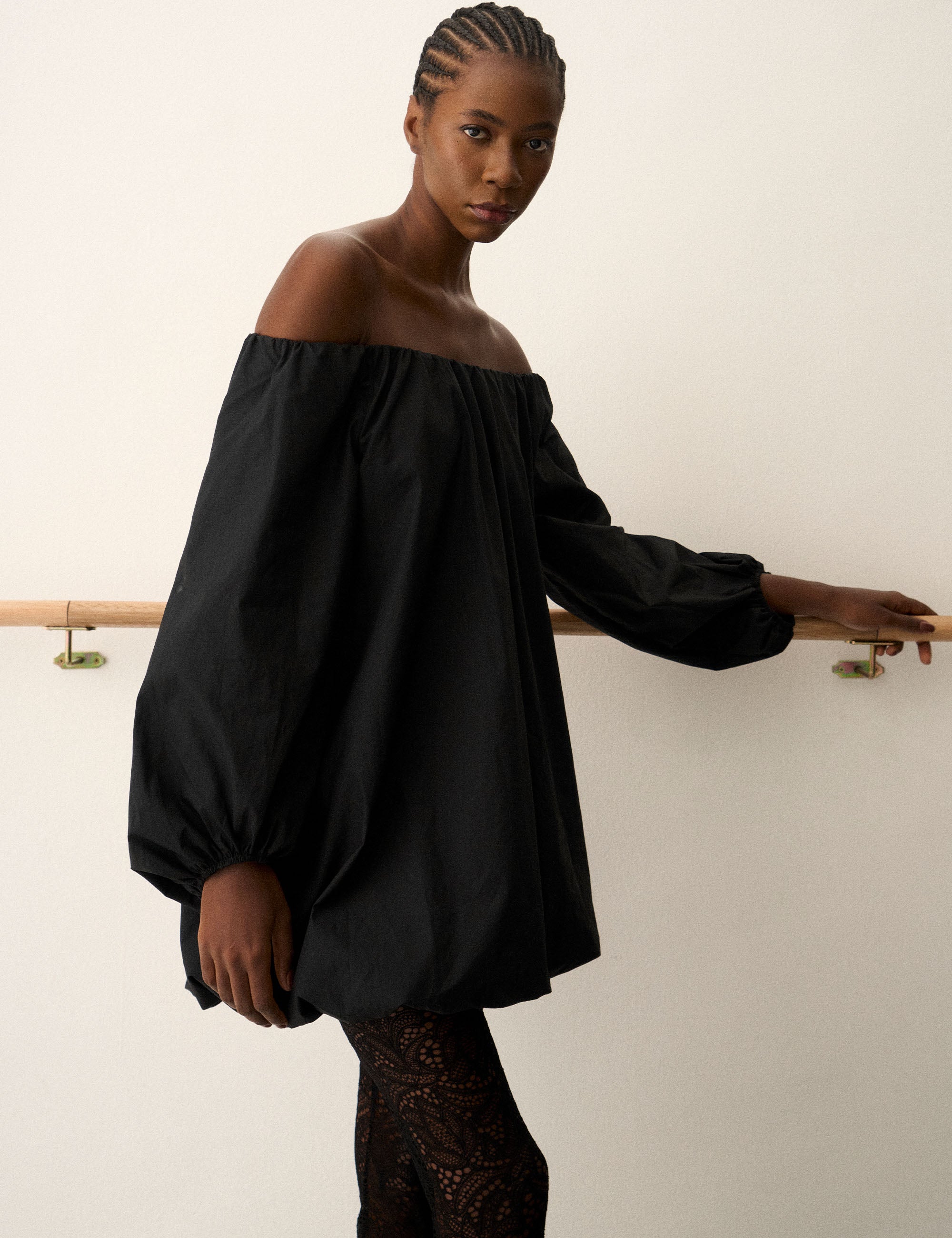 Miniveste Alice Tricoline Preto