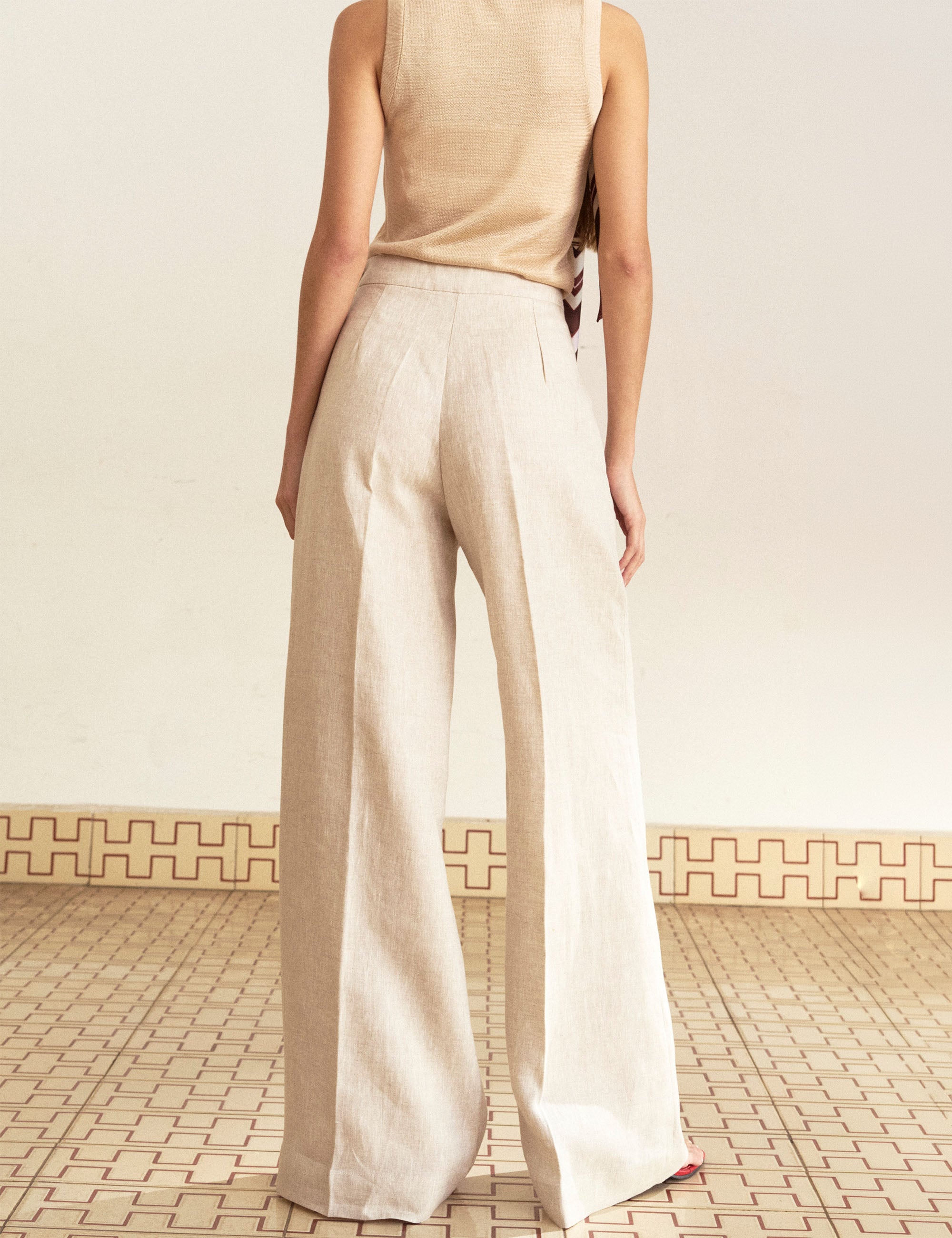 Pantalona Evelyn Linho Natural
