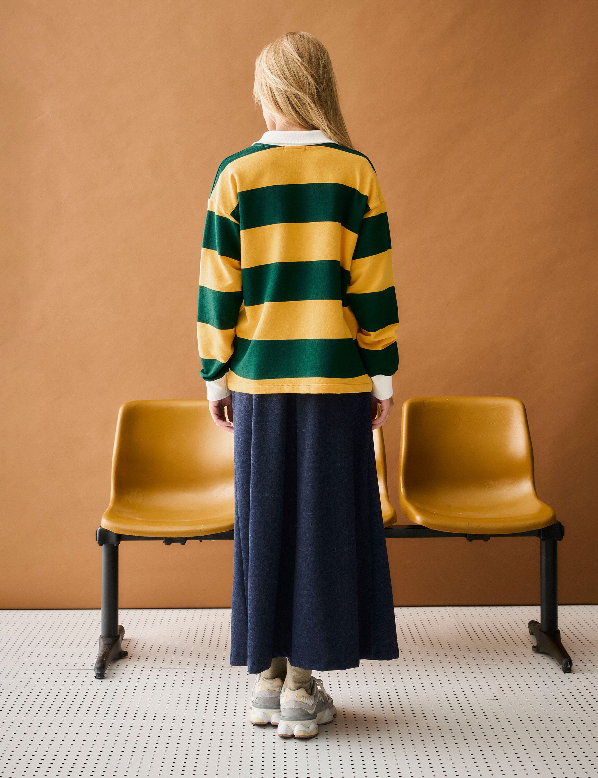 Saia Copa Midi Denim