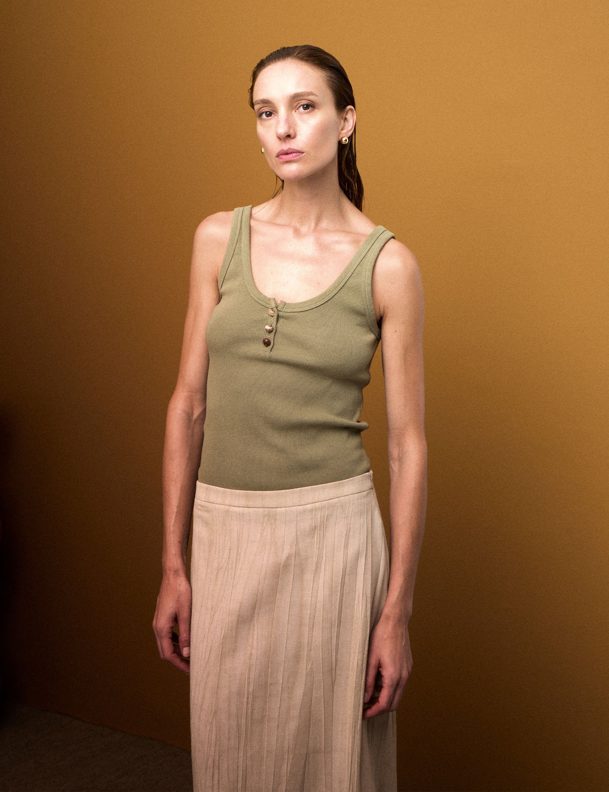 Regata Agatha Canelada Oliva