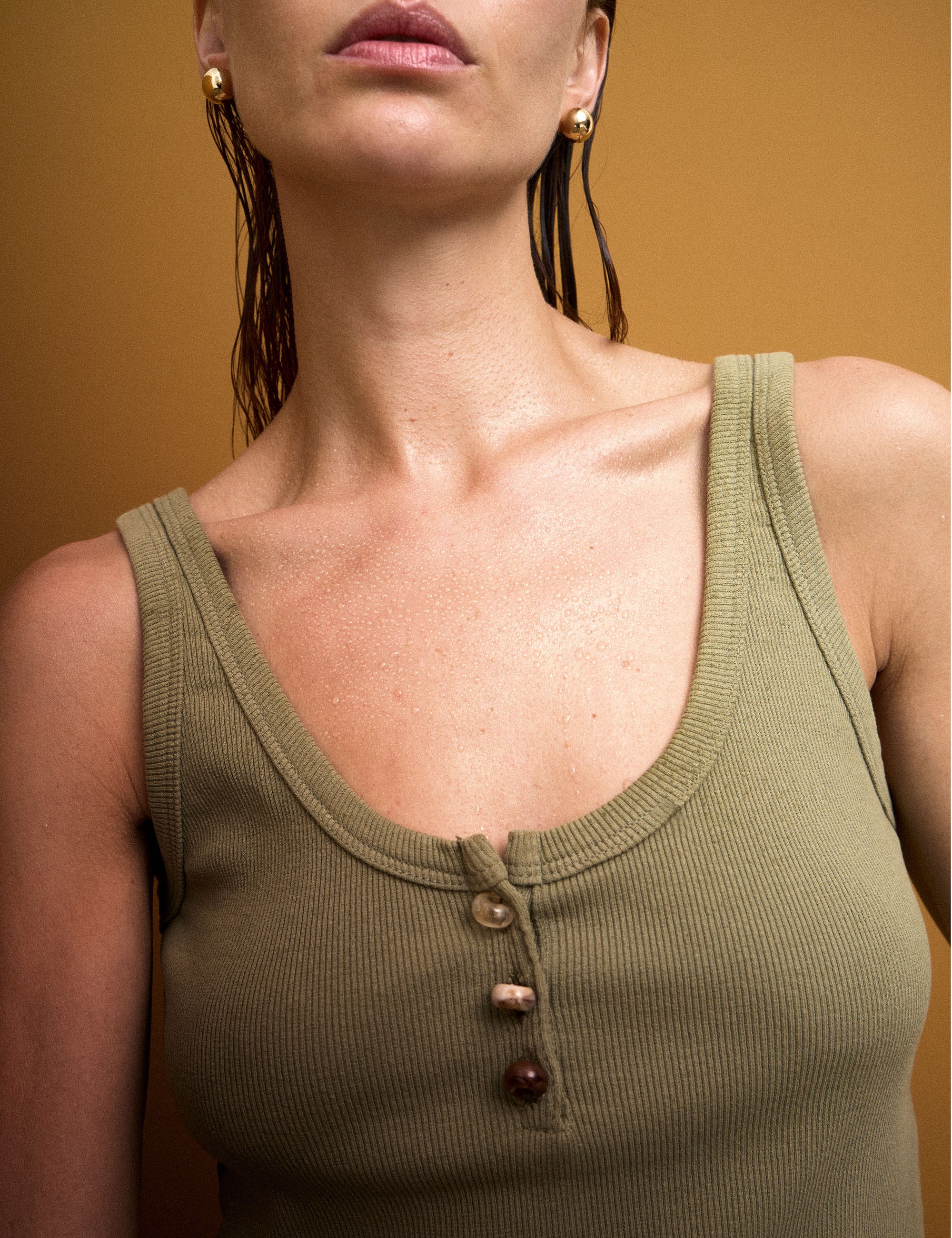 Regata Agatha Canelada Oliva