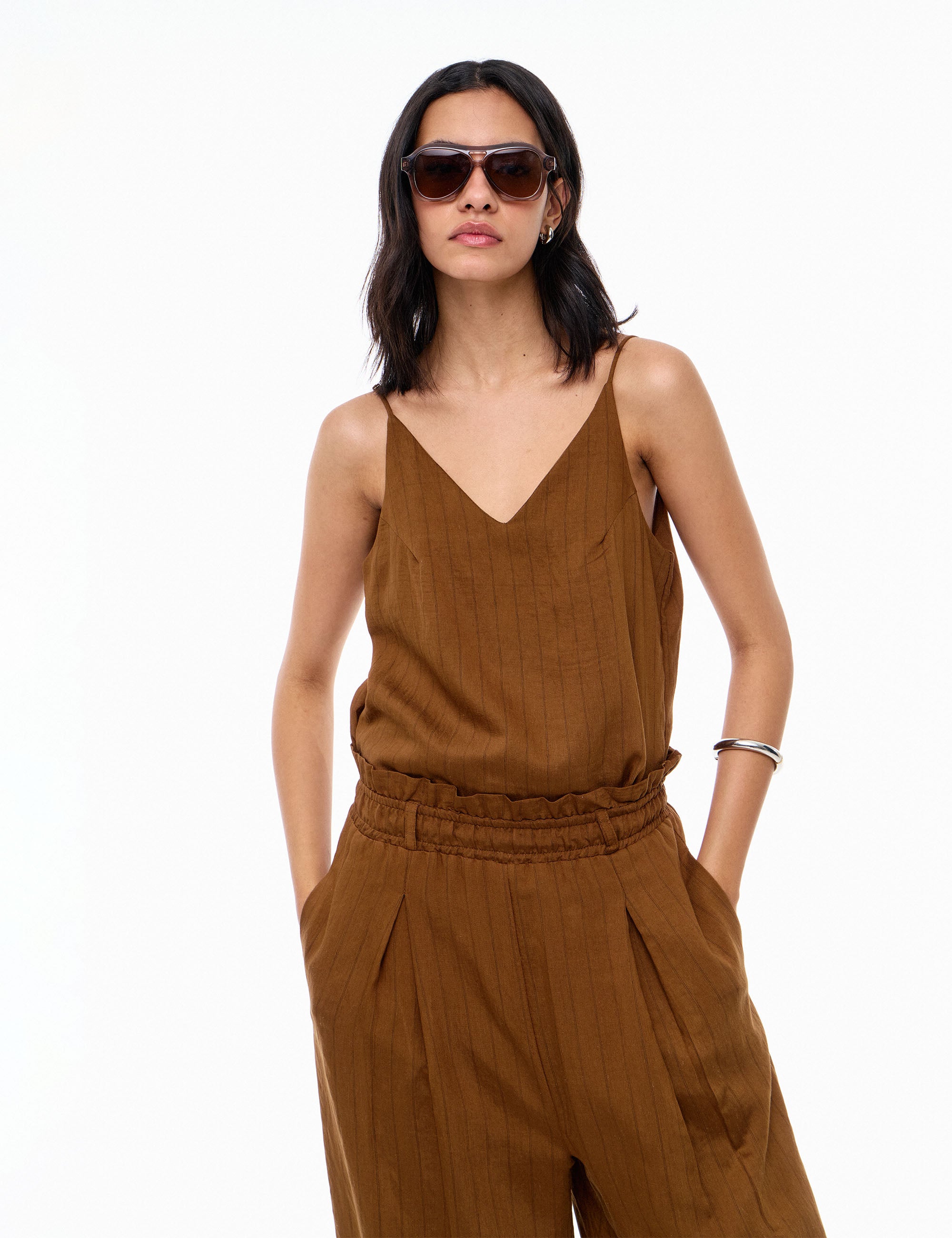 Regata Emanuelly Rayon Marrom