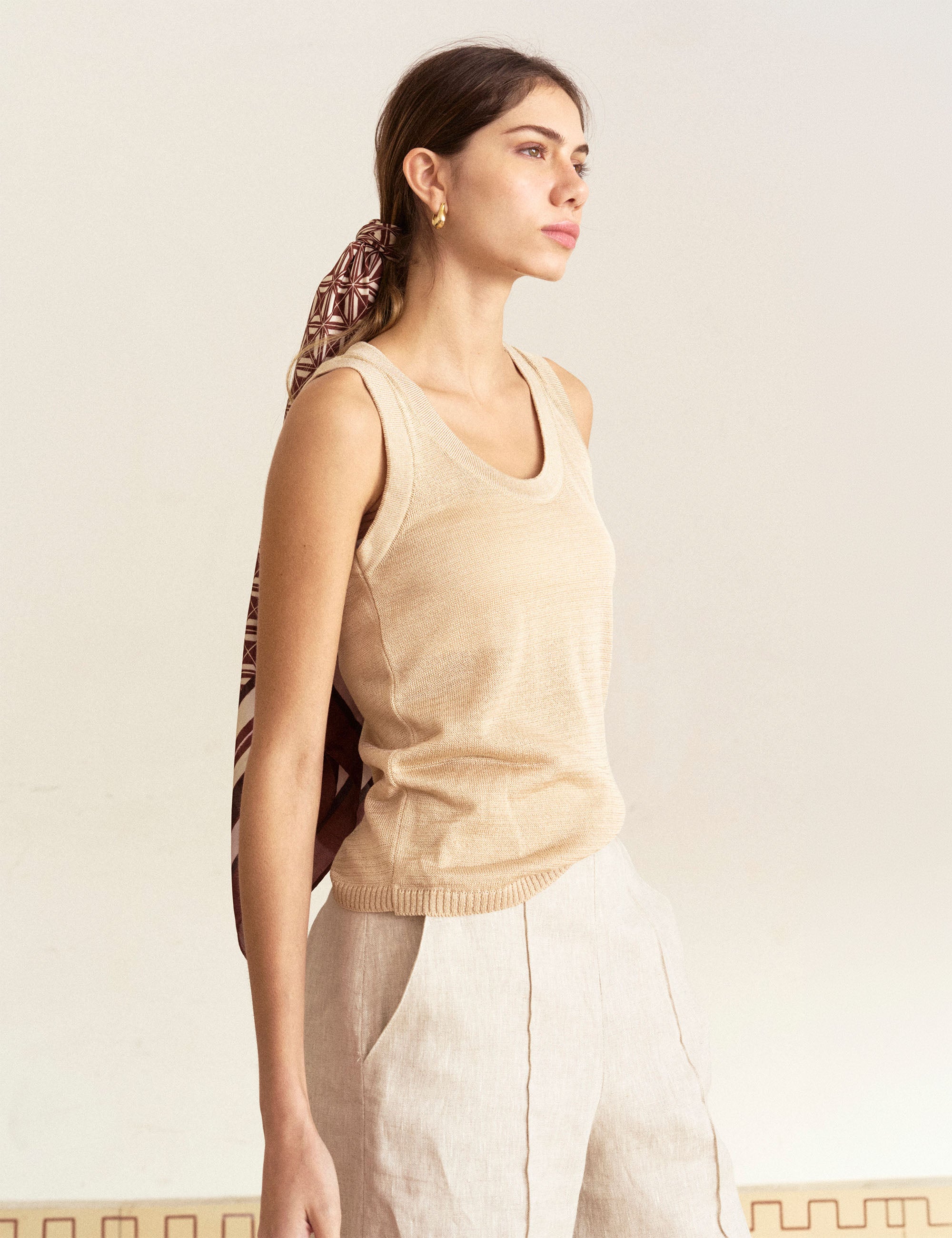 Regata Viscose Tricot Bege