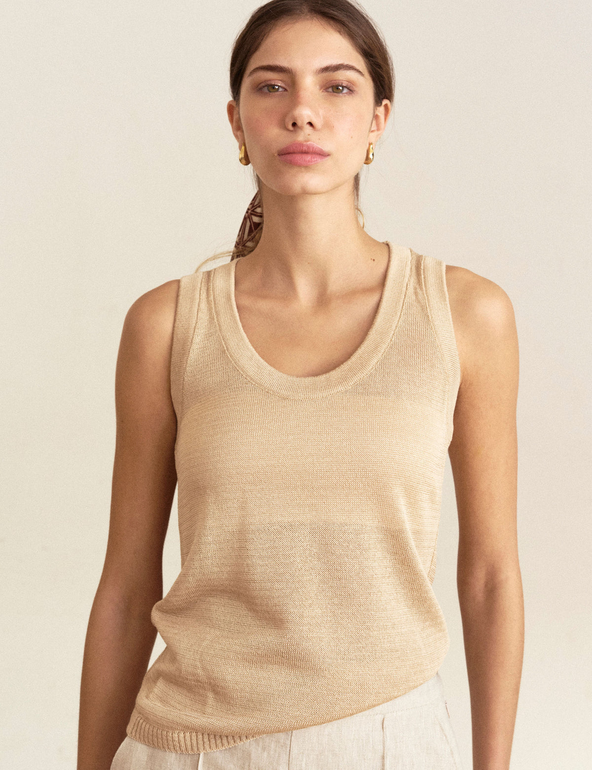 Regata Viscose Tricot Bege