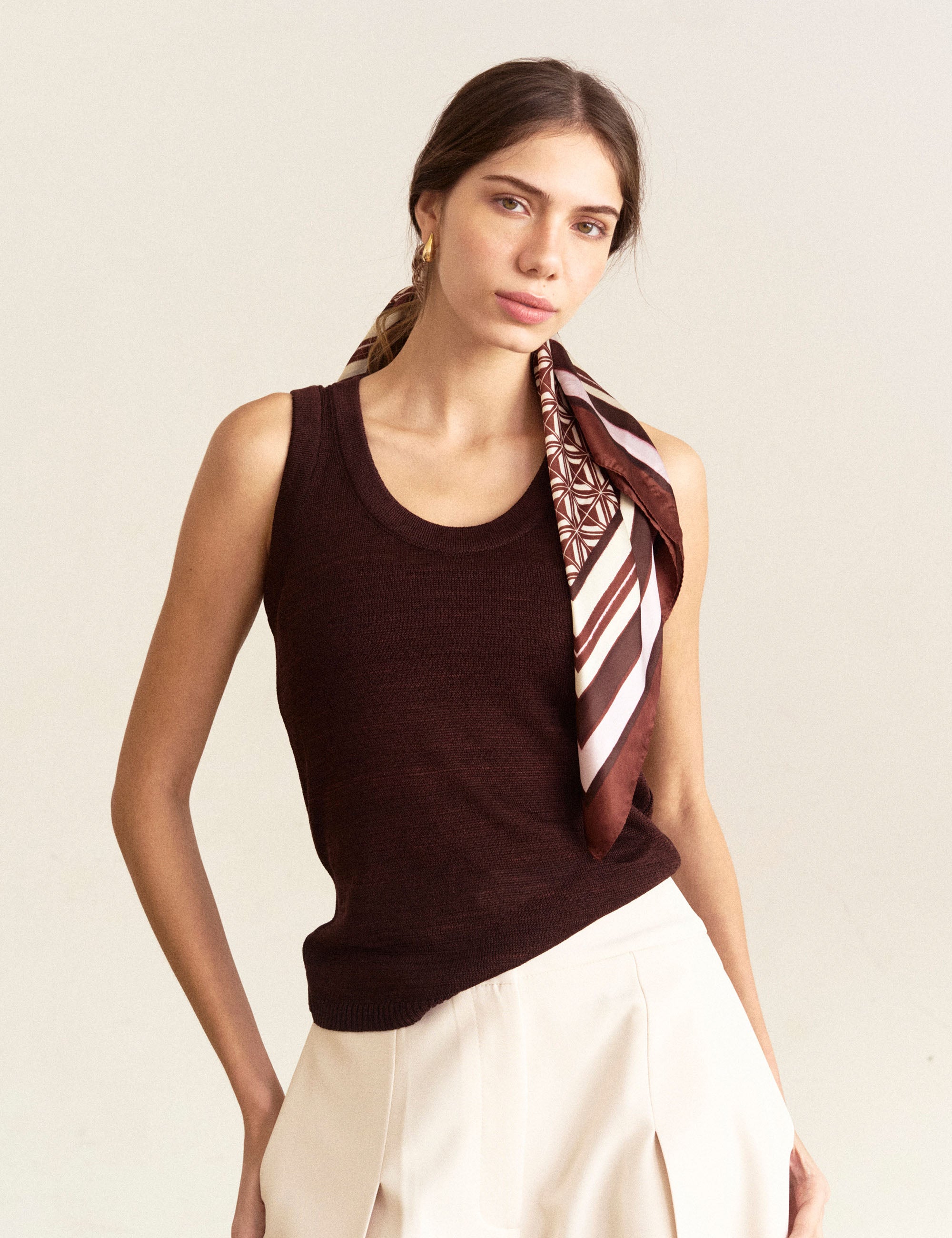 Regata Viscose Tricot Coffee