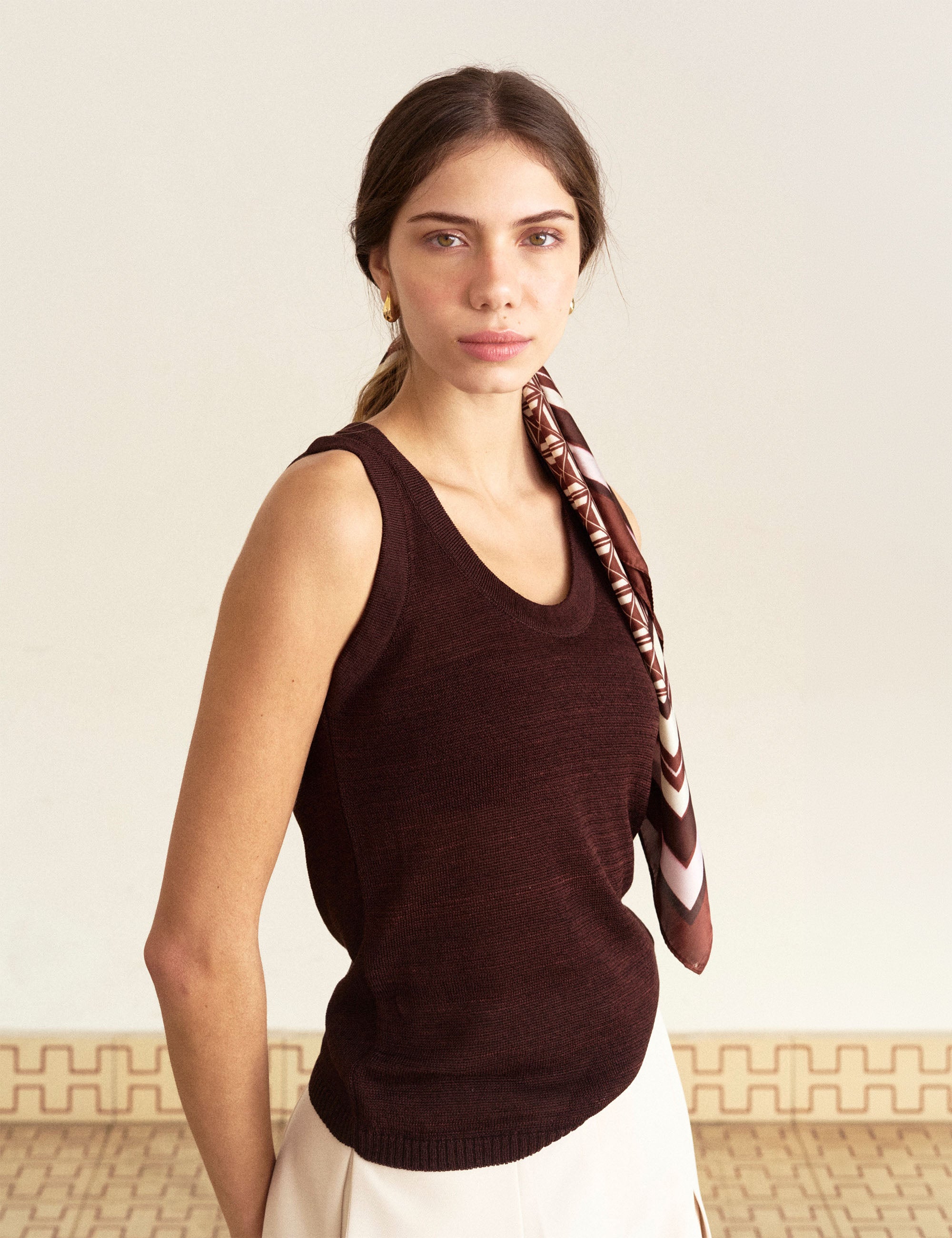 Regata Viscose Tricot Coffee